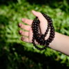 Agarwood Layered Beaded Bracelet