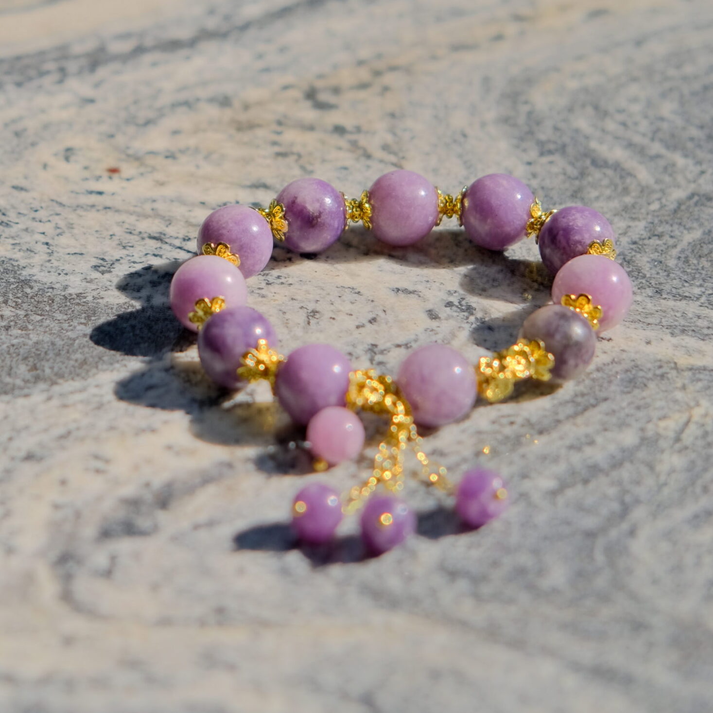 Dusky Lavender – Lepidolite Bracelet by ImperfectRealm