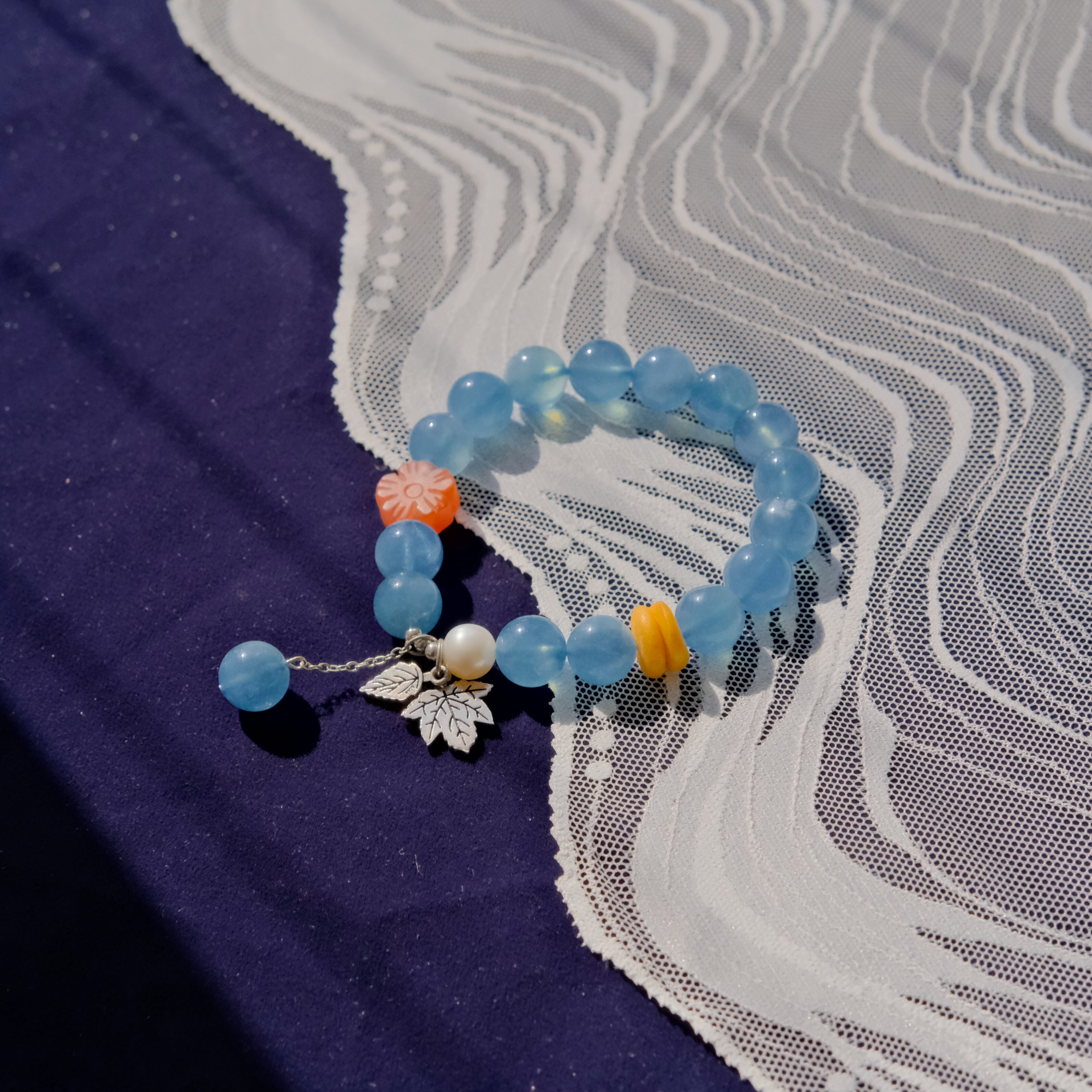 Cloudpetal – Blue Stone Garden Bracelet by ImperfectRealm
