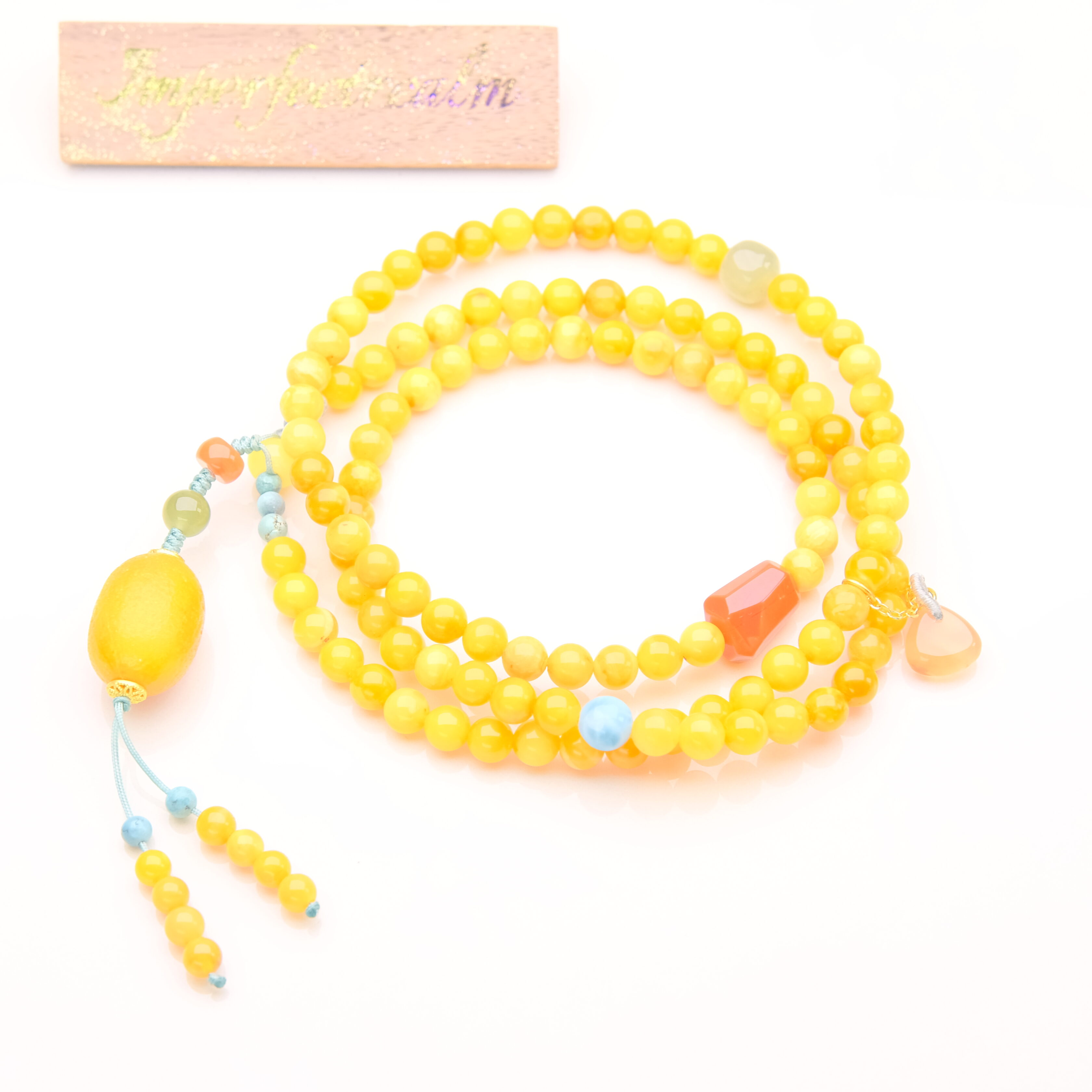 Amber Road – Handmade Necklace – alternate view 3 by ImperfectRealm