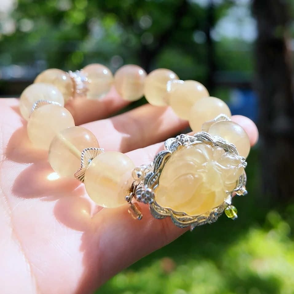 Golden Muse – Yellow Fluorite Bracelet – alternate view 2 by ImperfectRealm