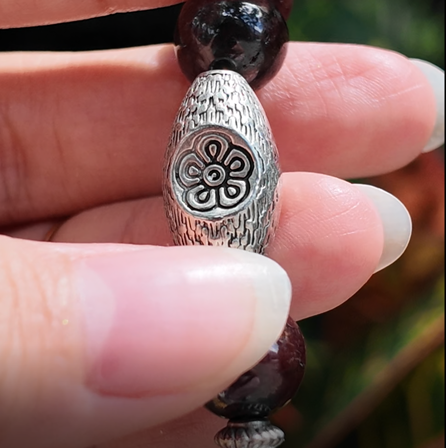 Strawberry Curse – Garnet & Fortune Beast Bracelet – alternate view 2 by ImperfectRealm