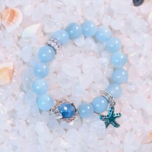 Ocean Whisper – Aquamarine Bracelet