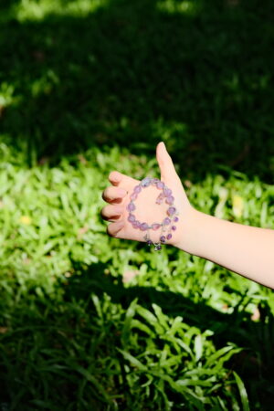 Mistlight Reverie – Lilac Quartz & Amethyst Bracelet