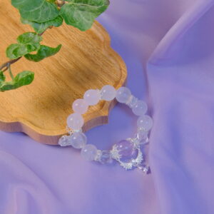 Lavender Whisper – Rose Quartz, Amethyst & Clear Quartz Bracelet