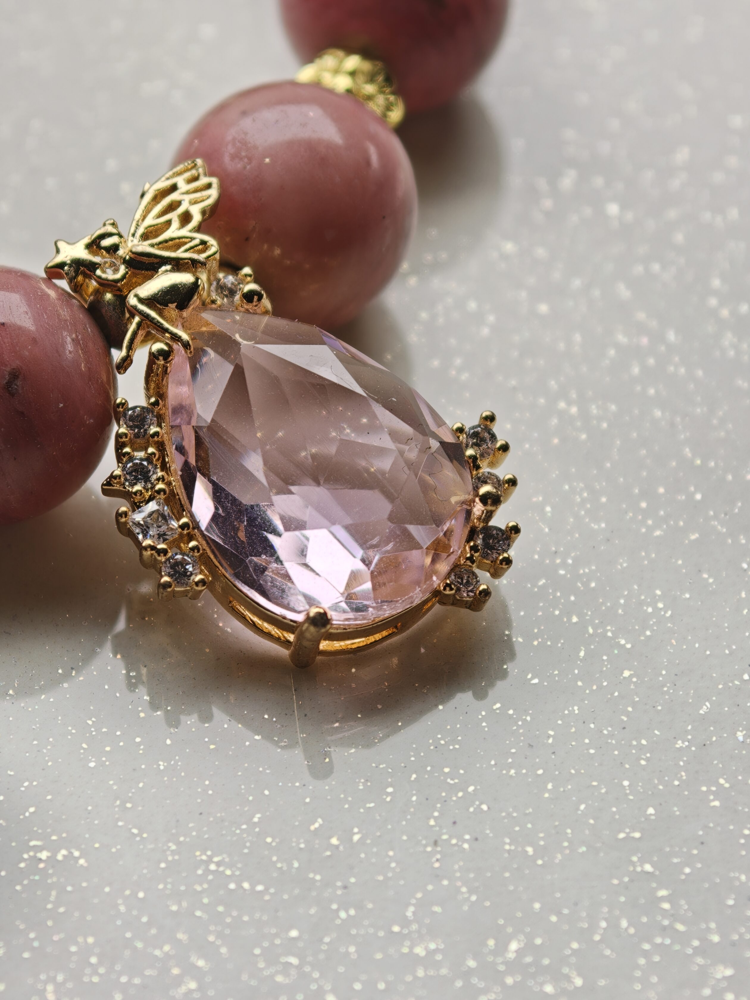 Rose Whisper – Rhodonite Bracelet – alternate view 3 by ImperfectRealm