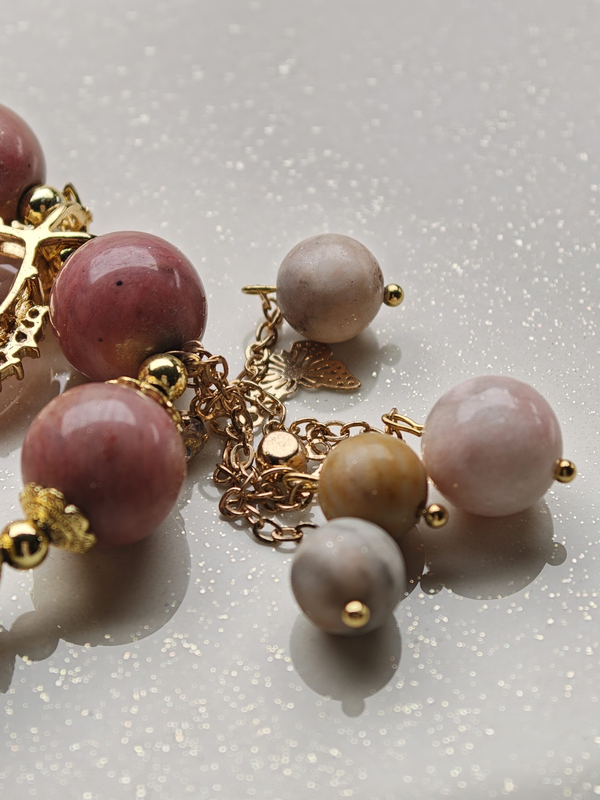 Rose Whisper – Rhodonite Bracelet – alternate view 2 by ImperfectRealm
