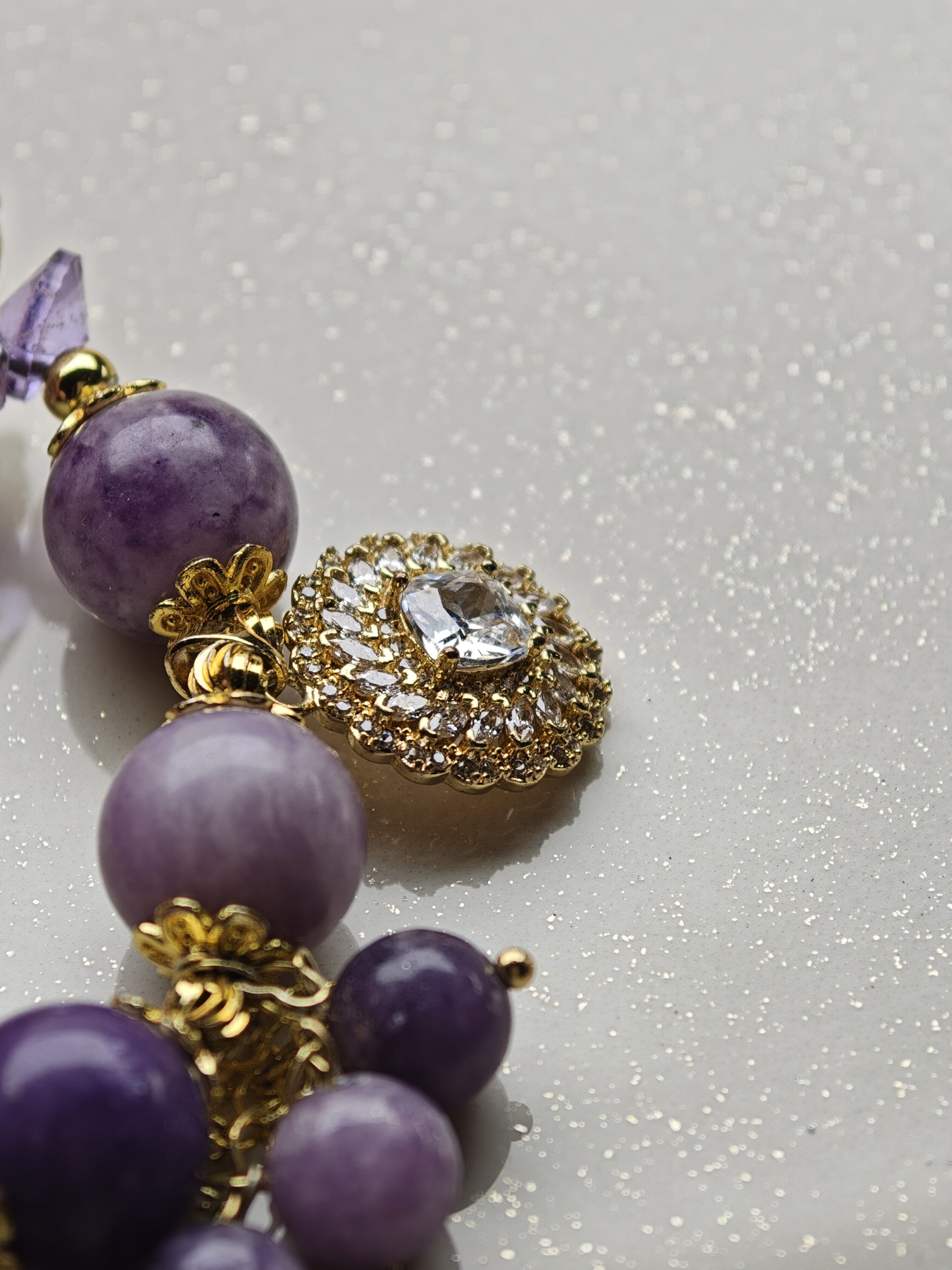Regal Bloom – Lepidolite Bracelet – alternate view 3 by ImperfectRealm