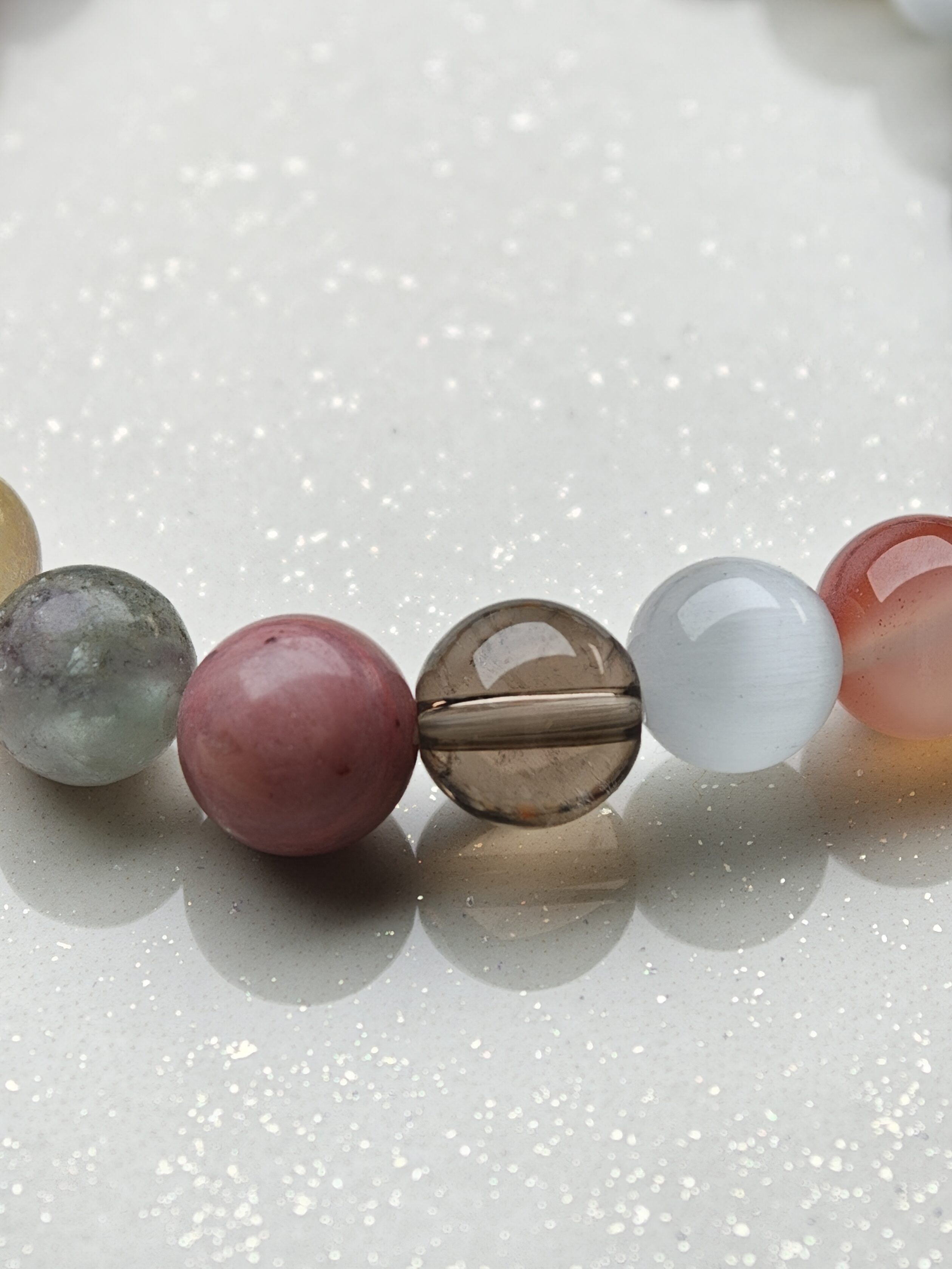 Butterfly Planet – Gemstone & Freshwater Pearl Bracelet – alternate view 2 by ImperfectRealm