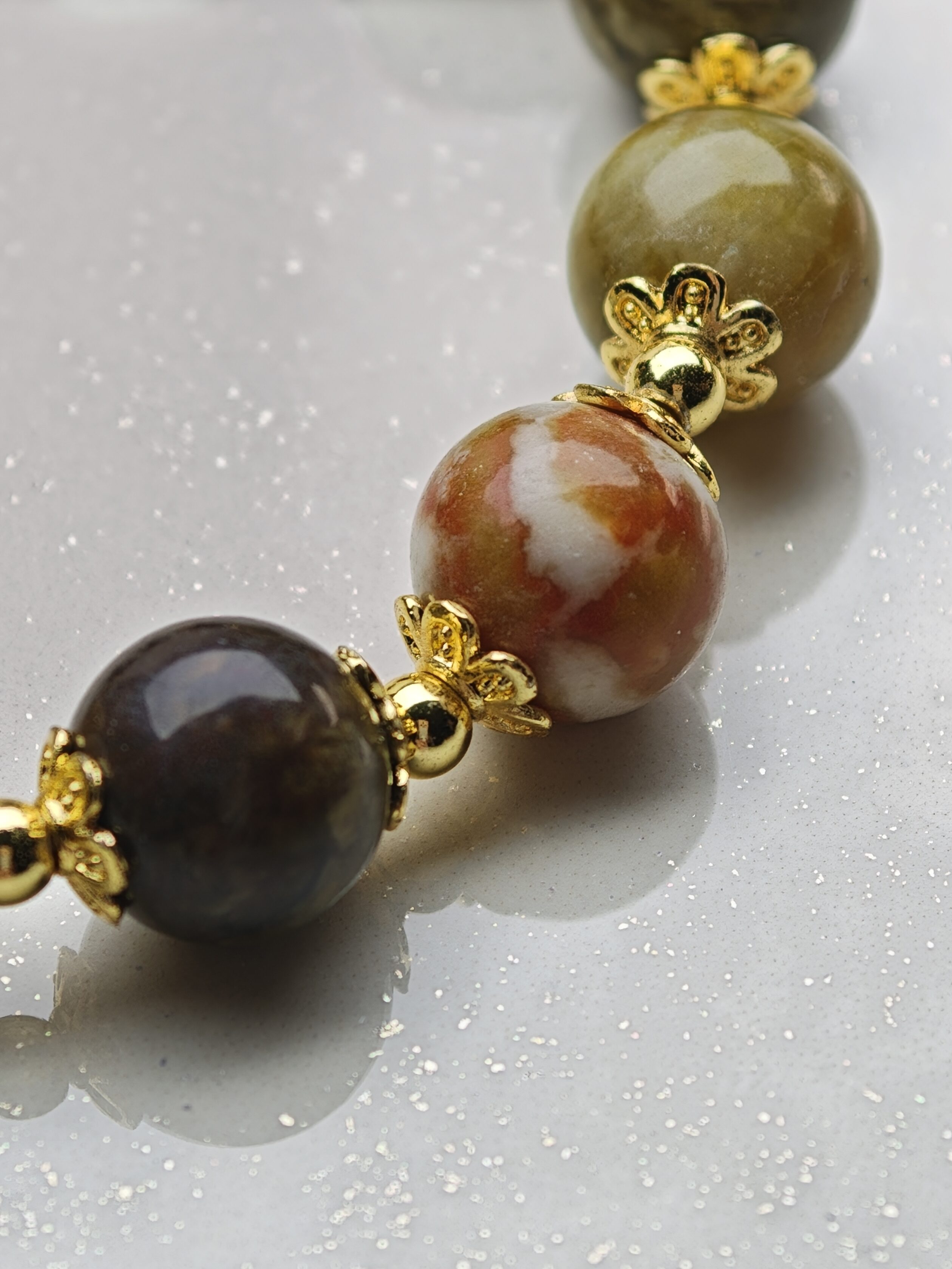 Wildlight Echo – Yellow Dragon Agate Bracelet – alternate view 3 by ImperfectRealm