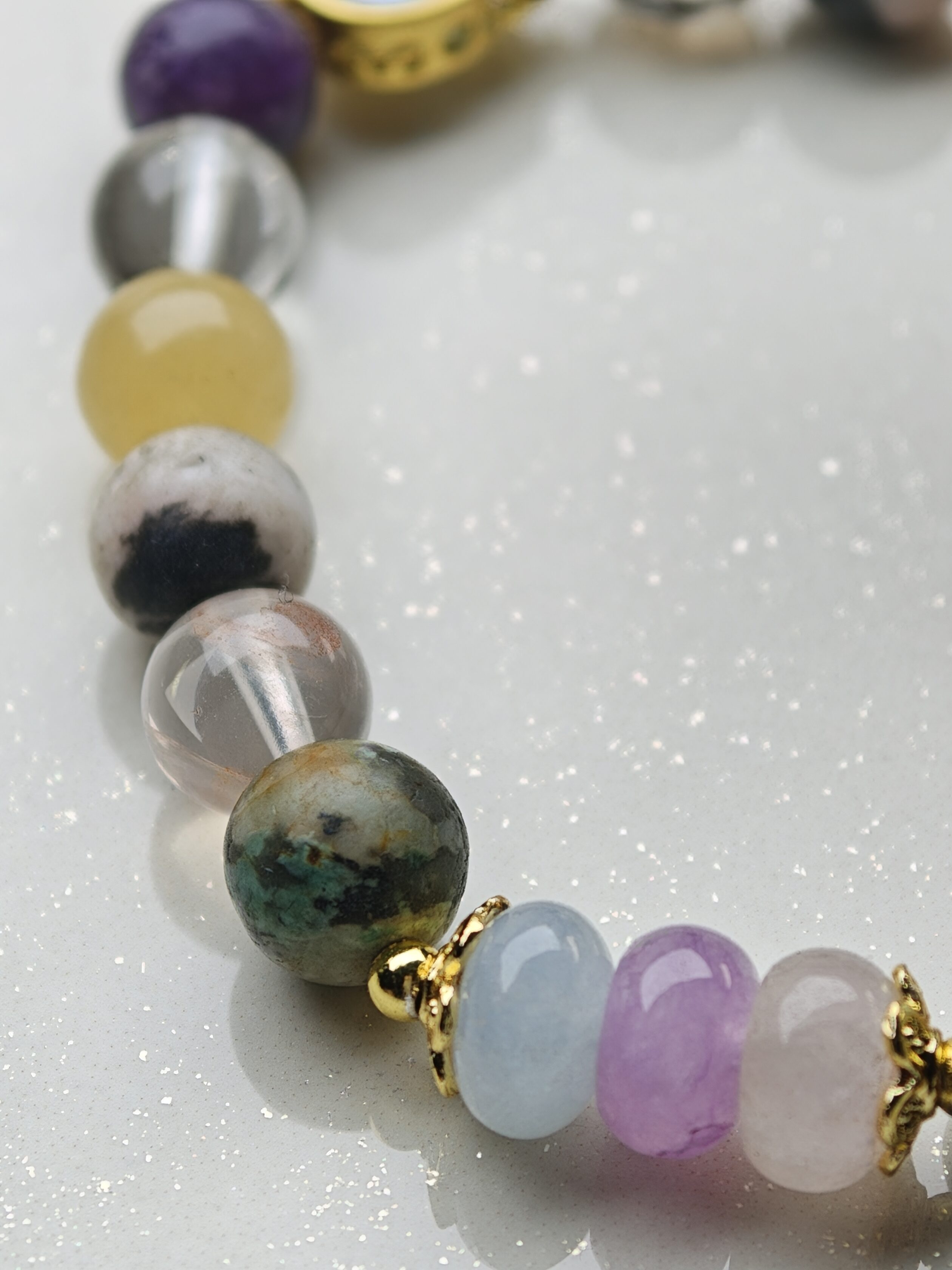 Blush Guardian – Freshwater Pearl & Fluorite Pixiu Bracelet – alternate view 7 by ImperfectRealm