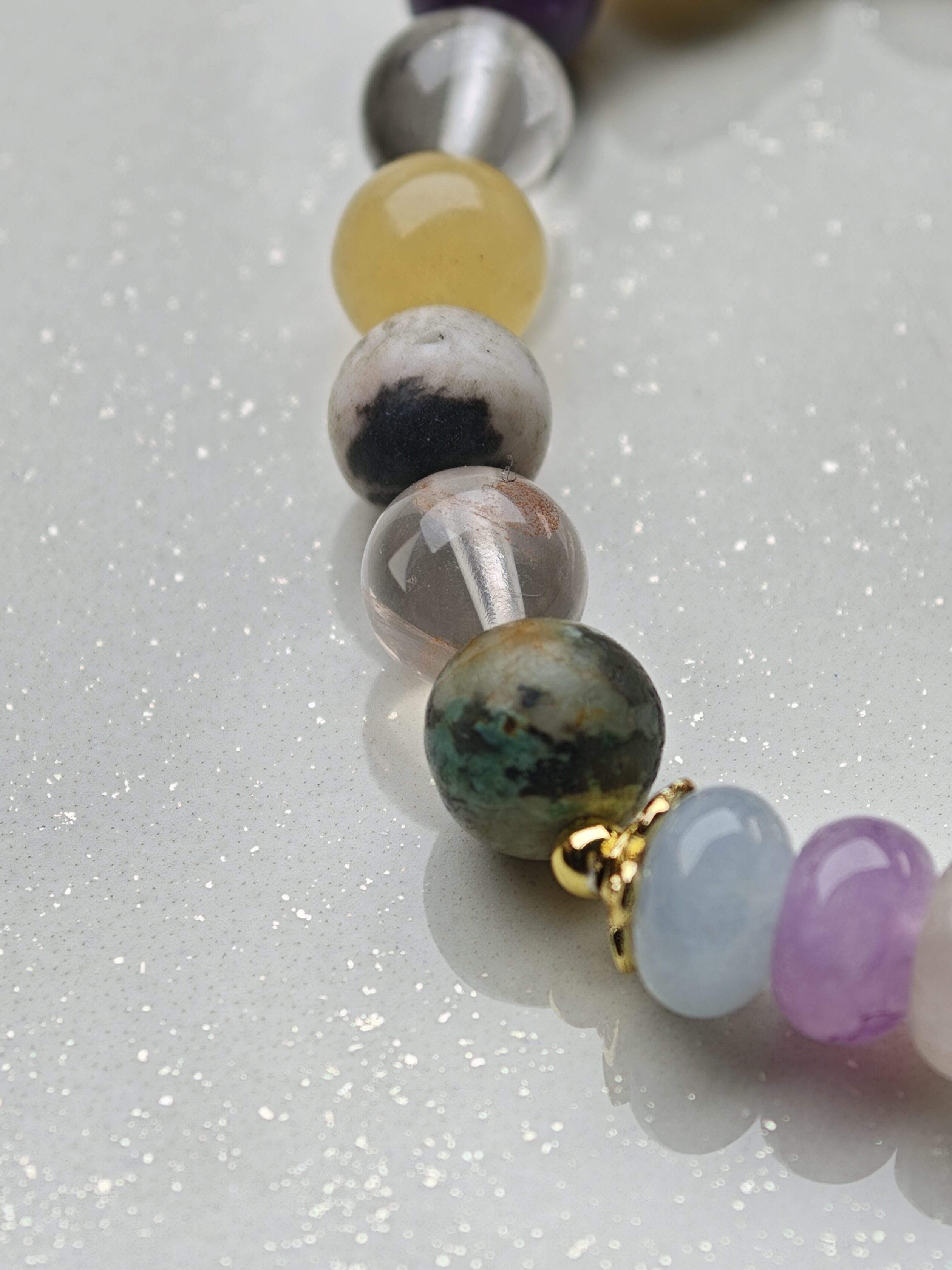 Blush Guardian – Freshwater Pearl & Fluorite Pixiu Bracelet – alternate view 6 by ImperfectRealm