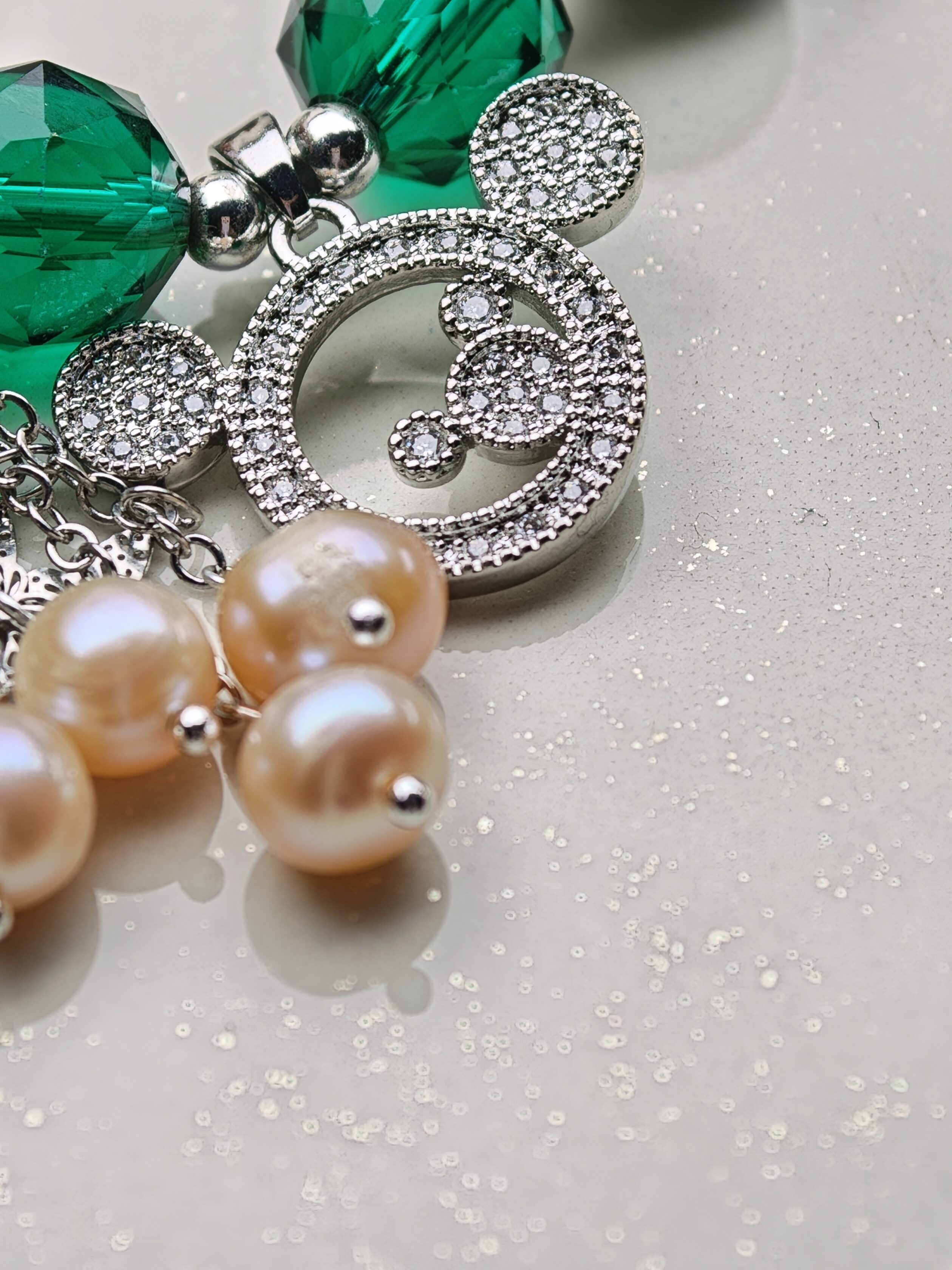 Dryad Whisper – Chrysoprase & Forest Pearl Bracelet – alternate view 3 by ImperfectRealm
