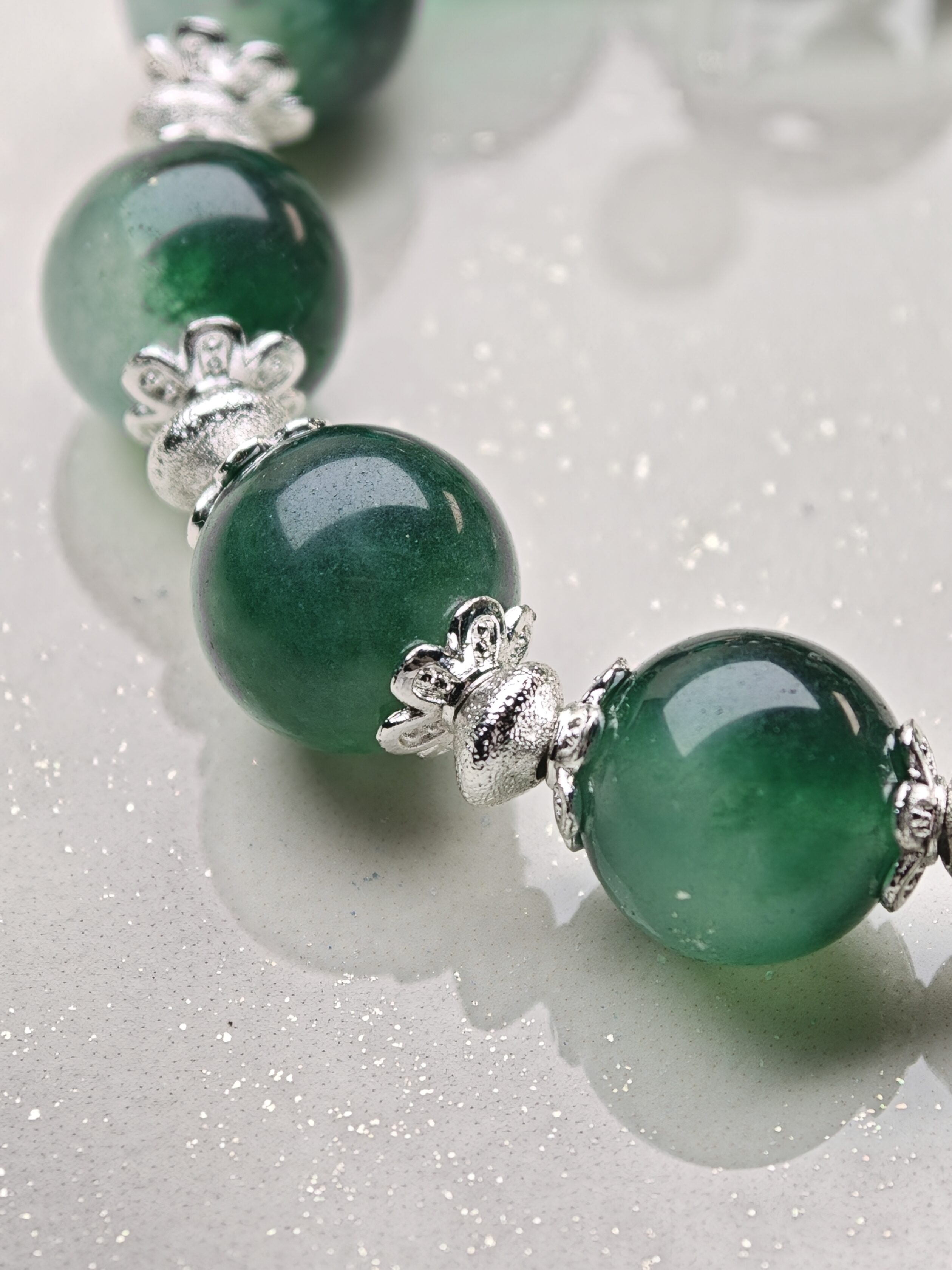 Dryad Whisper – Chrysoprase & Forest Pearl Bracelet – alternate view 2 by ImperfectRealm