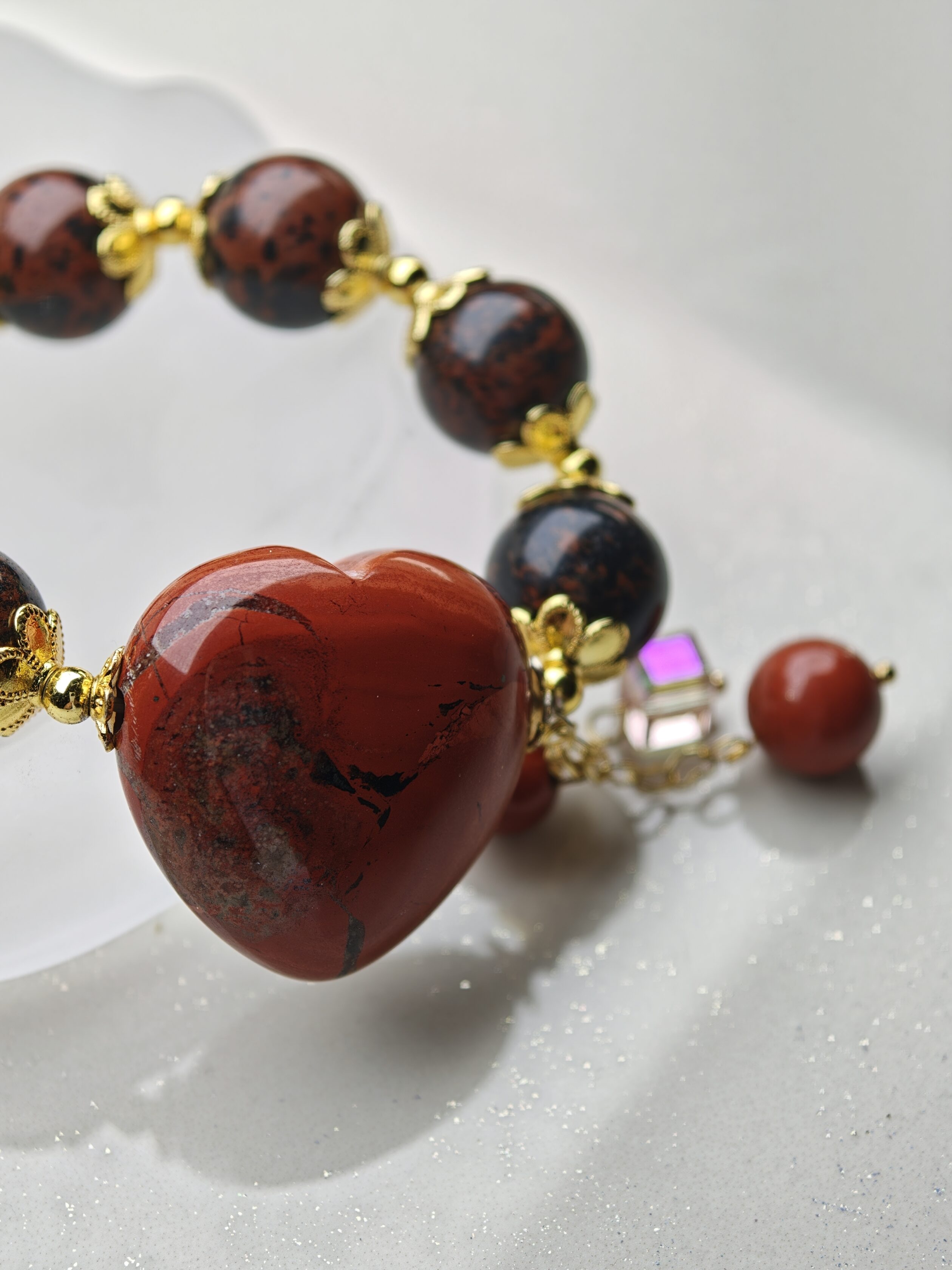 Scarlet Swan – Red Jasper Bracelet – alternate view 4 by ImperfectRealm