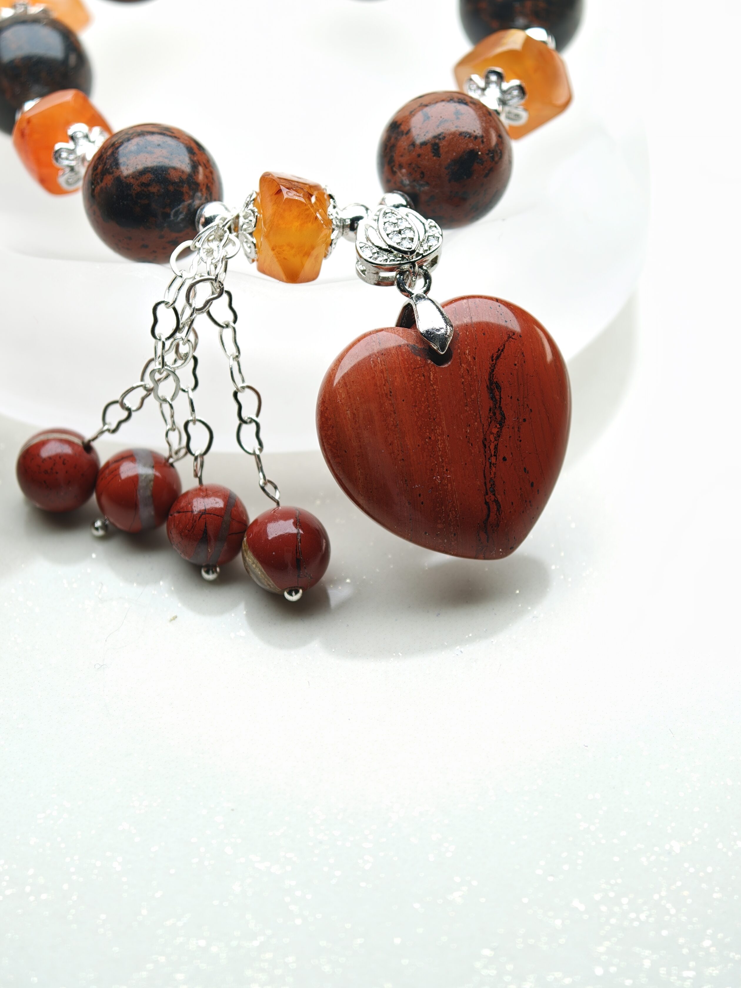 Amber Voyage – Red Agate Bracelet – alternate view 3 by ImperfectRealm