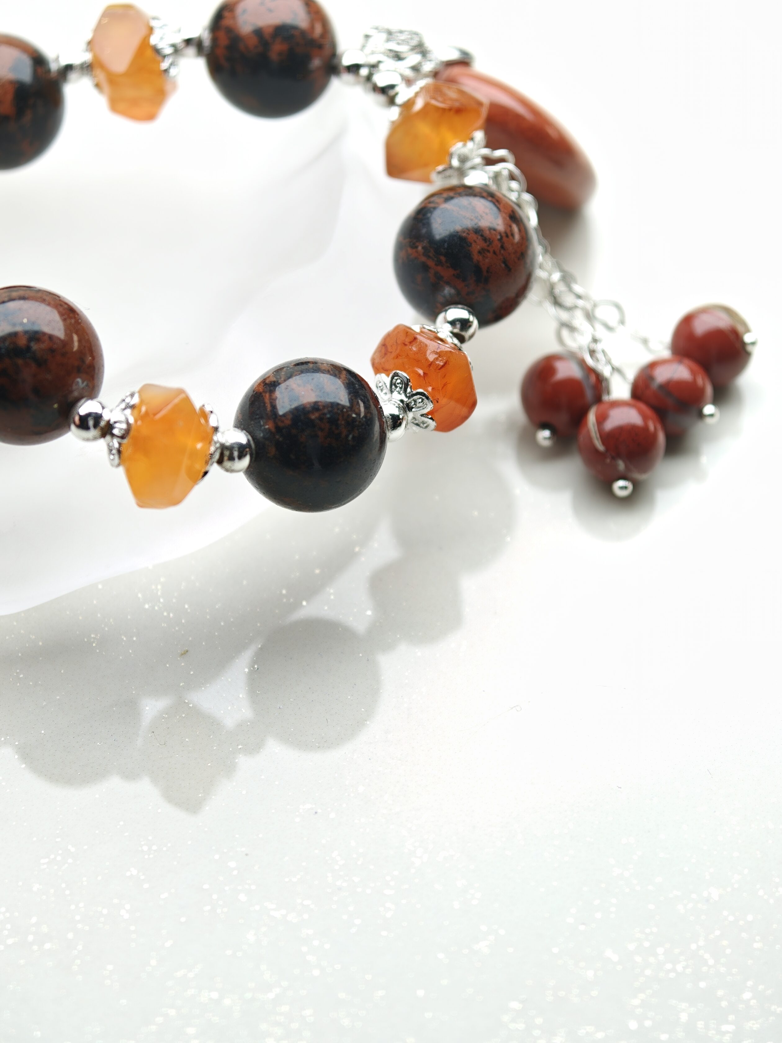 Amber Voyage – Red Agate Bracelet – alternate view 2 by ImperfectRealm
