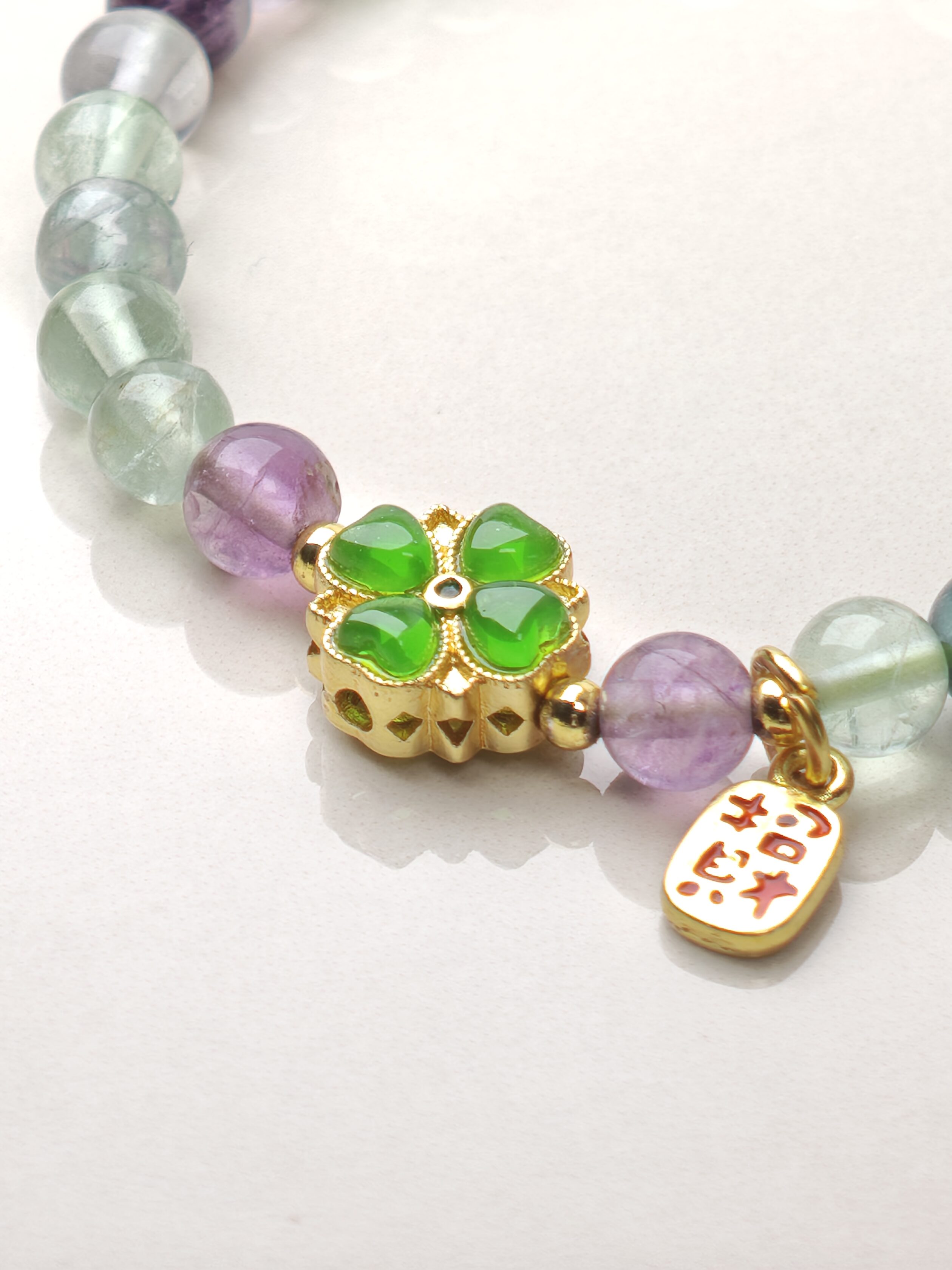 Fluorite Blessing – Multi-Color Fluorite Bracelet – alternate view 3 by ImperfectRealm