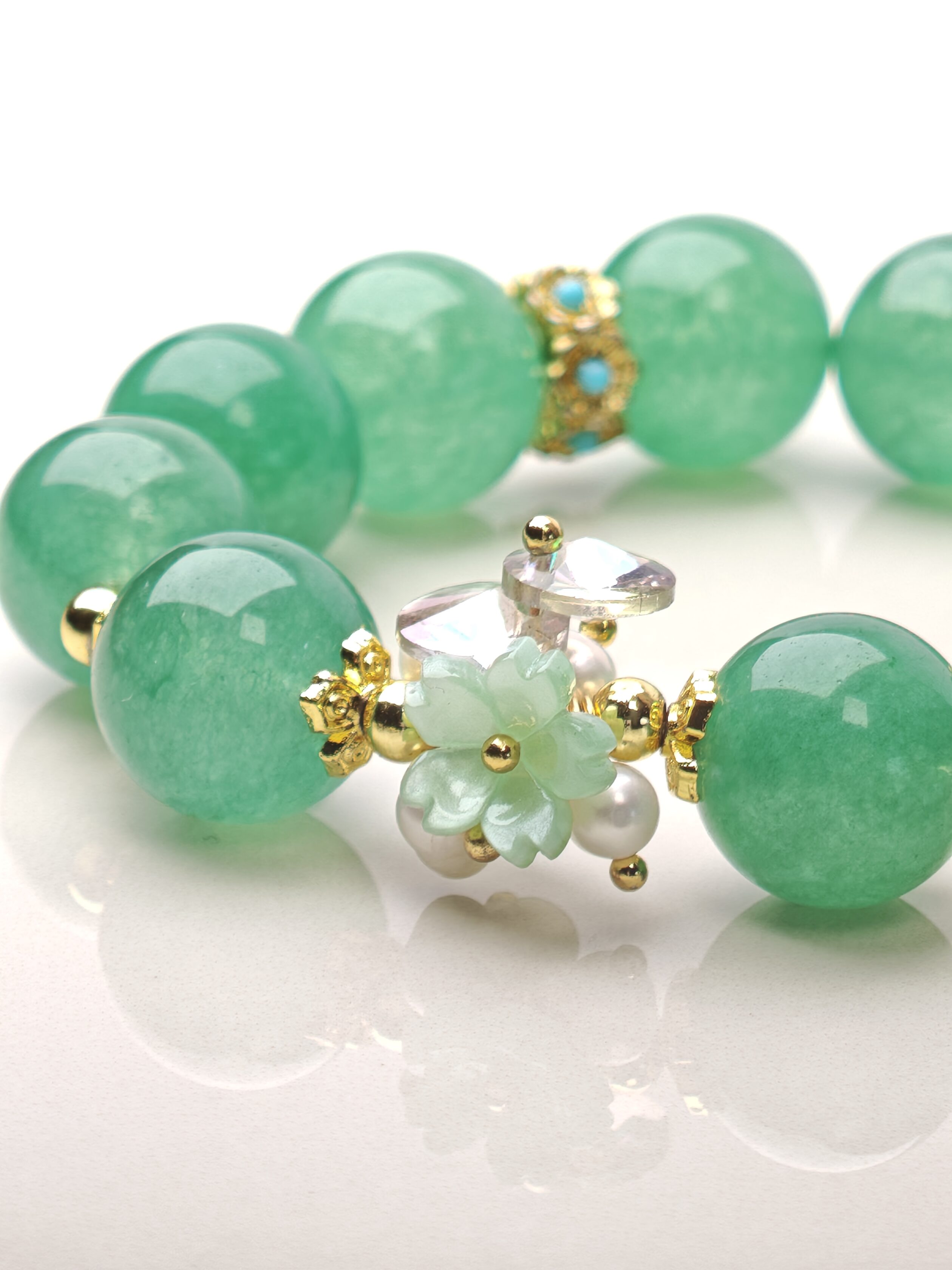 Heartlight Whisper – Green Aventurine Bracelet – alternate view 5 by ImperfectRealm