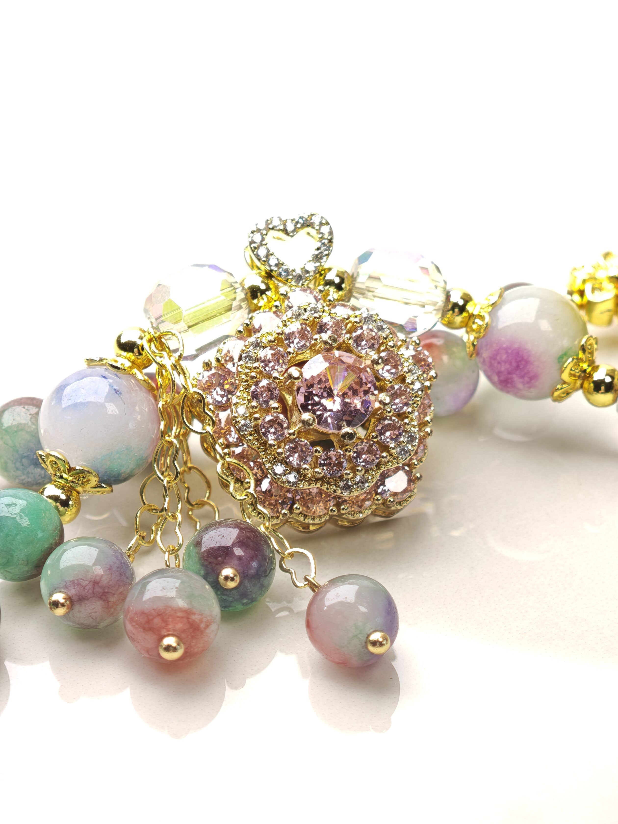 Crimson & Emerald Gala – Ruby Zoisite Bracelet – alternate view 3 by ImperfectRealm