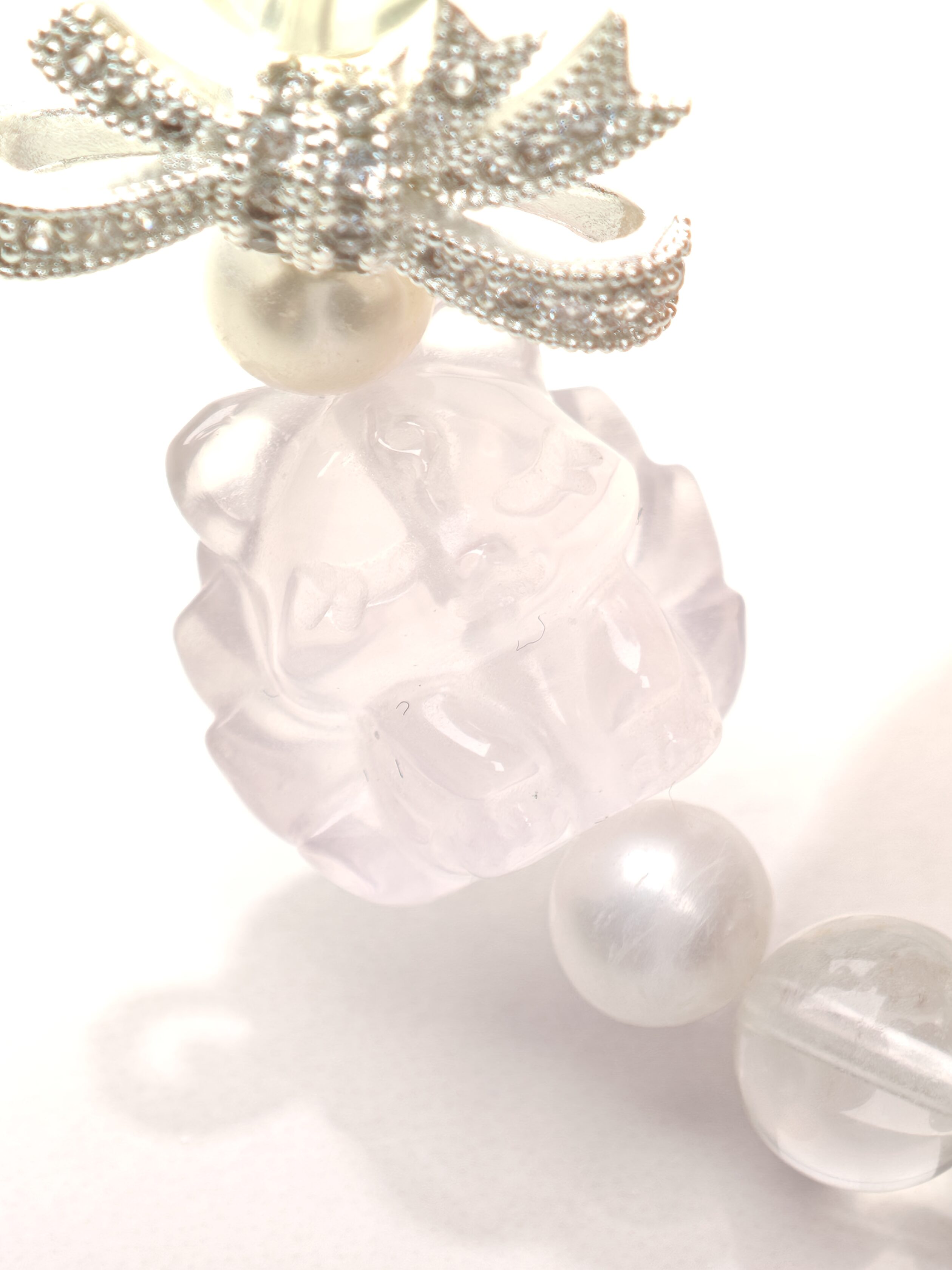 Persephone's Bloom – Rhodochrosite & Rose Quartz Flower Bracelet – alternate view 3 by ImperfectRealm