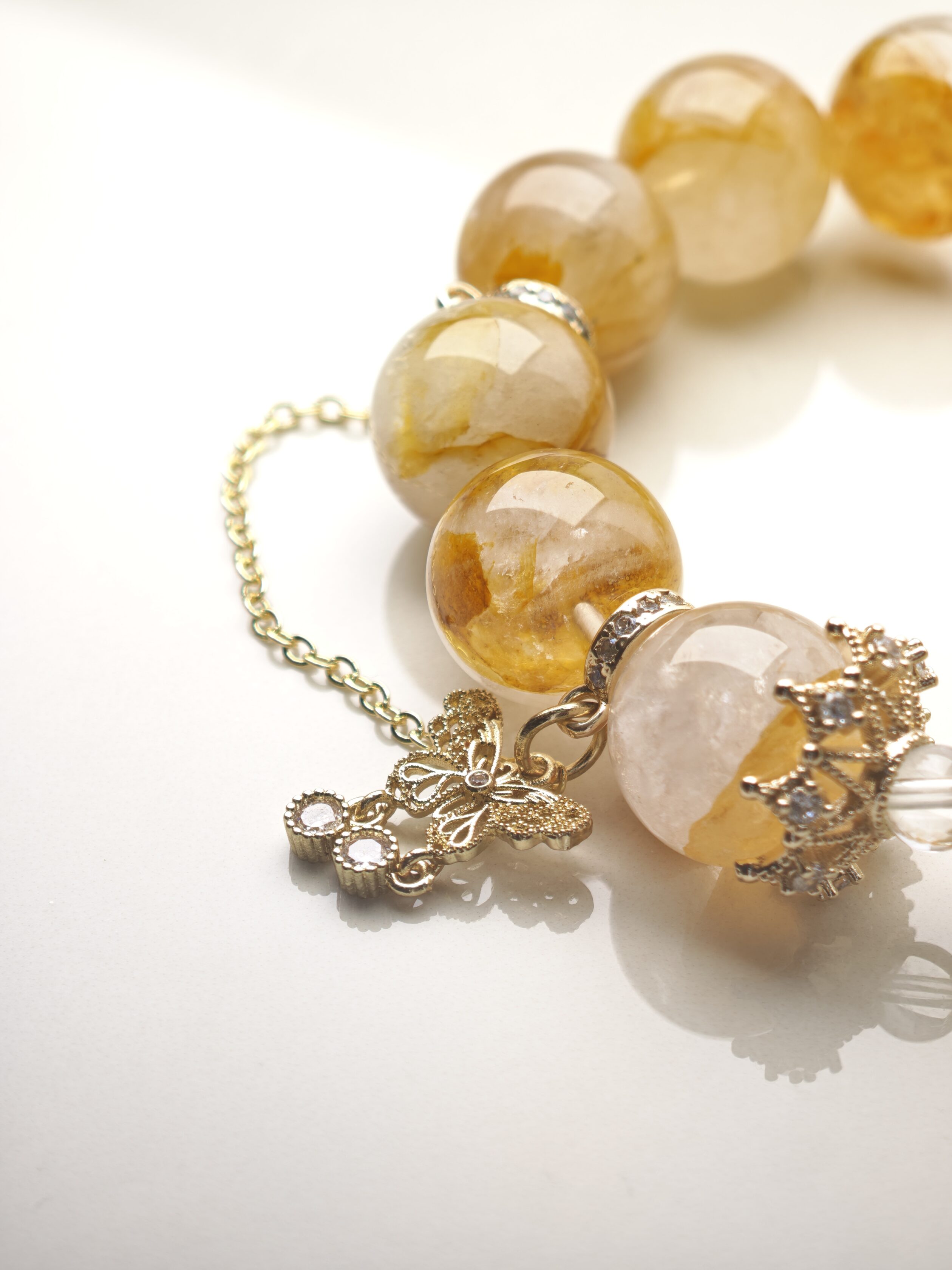 Golden Bloom – Yellow Resin Flower Bracelet – alternate view 4 by ImperfectRealm
