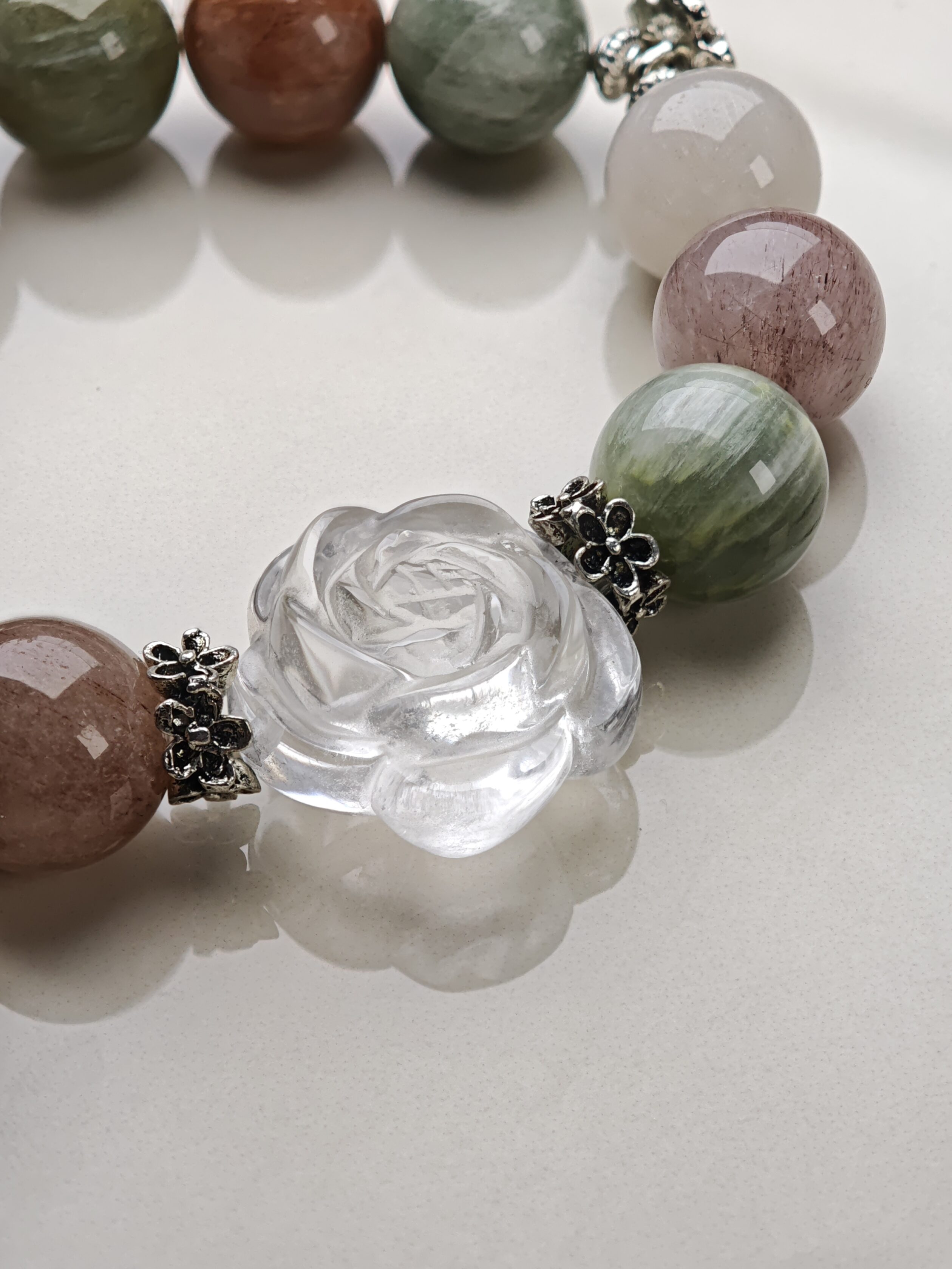 Pastel Plume – Multi-Color Rutilated Quartz Bracelet – alternate view 3 by ImperfectRealm
