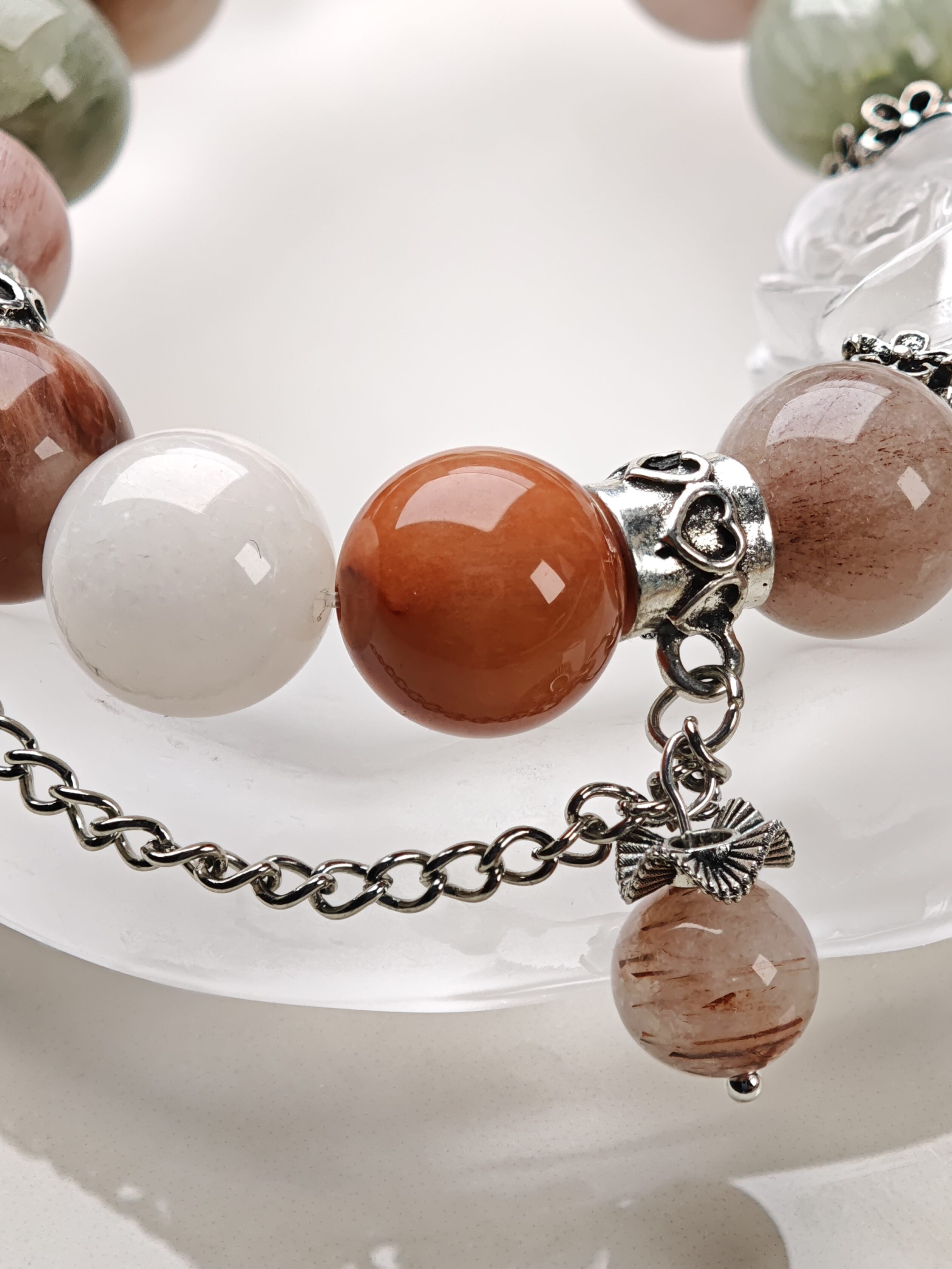 Pastel Plume – Multi-Color Rutilated Quartz Bracelet – alternate view 2 by ImperfectRealm