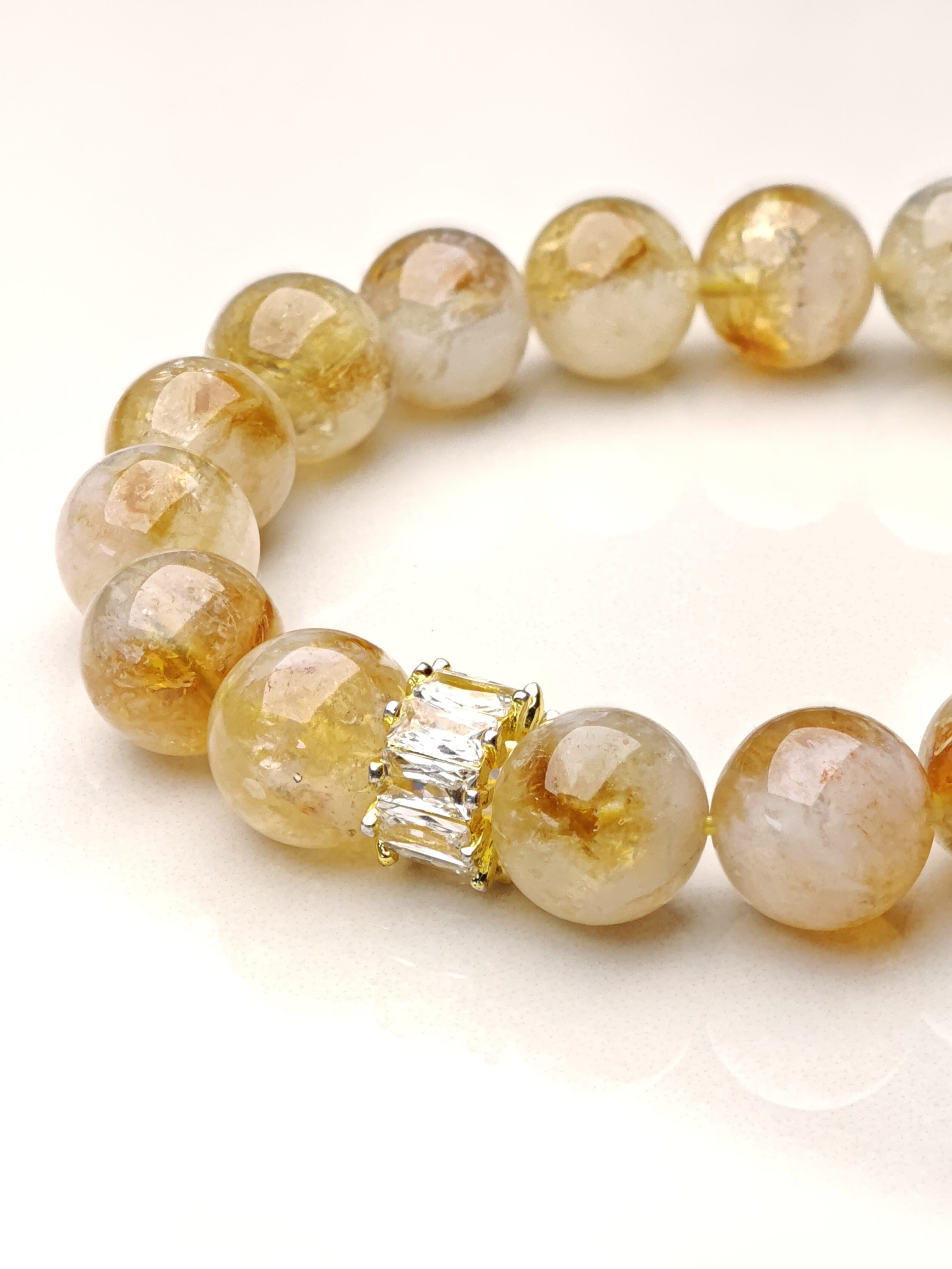 Solar Scepter – Golden Rutilated Quartz & Tiger Eye Bracelet – alternate view 4 by ImperfectRealm