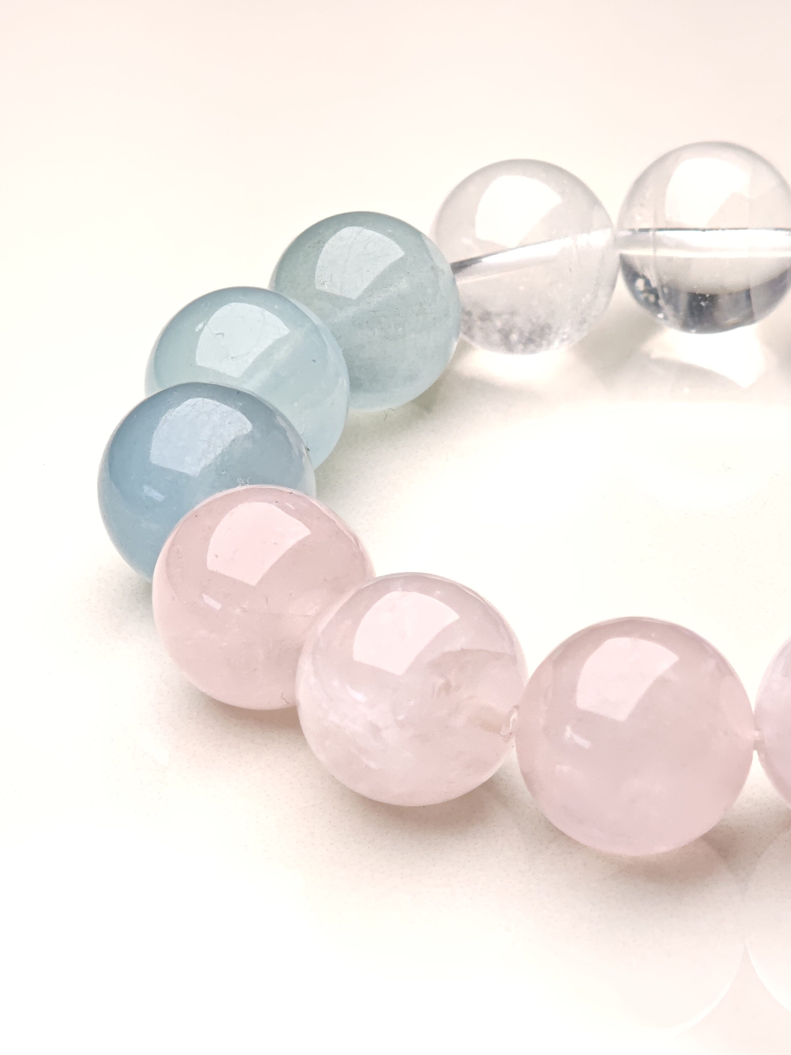 Solin – Rose Quartz, Amethyst & Aquamarine Bracelet – alternate view 4 by ImperfectRealm