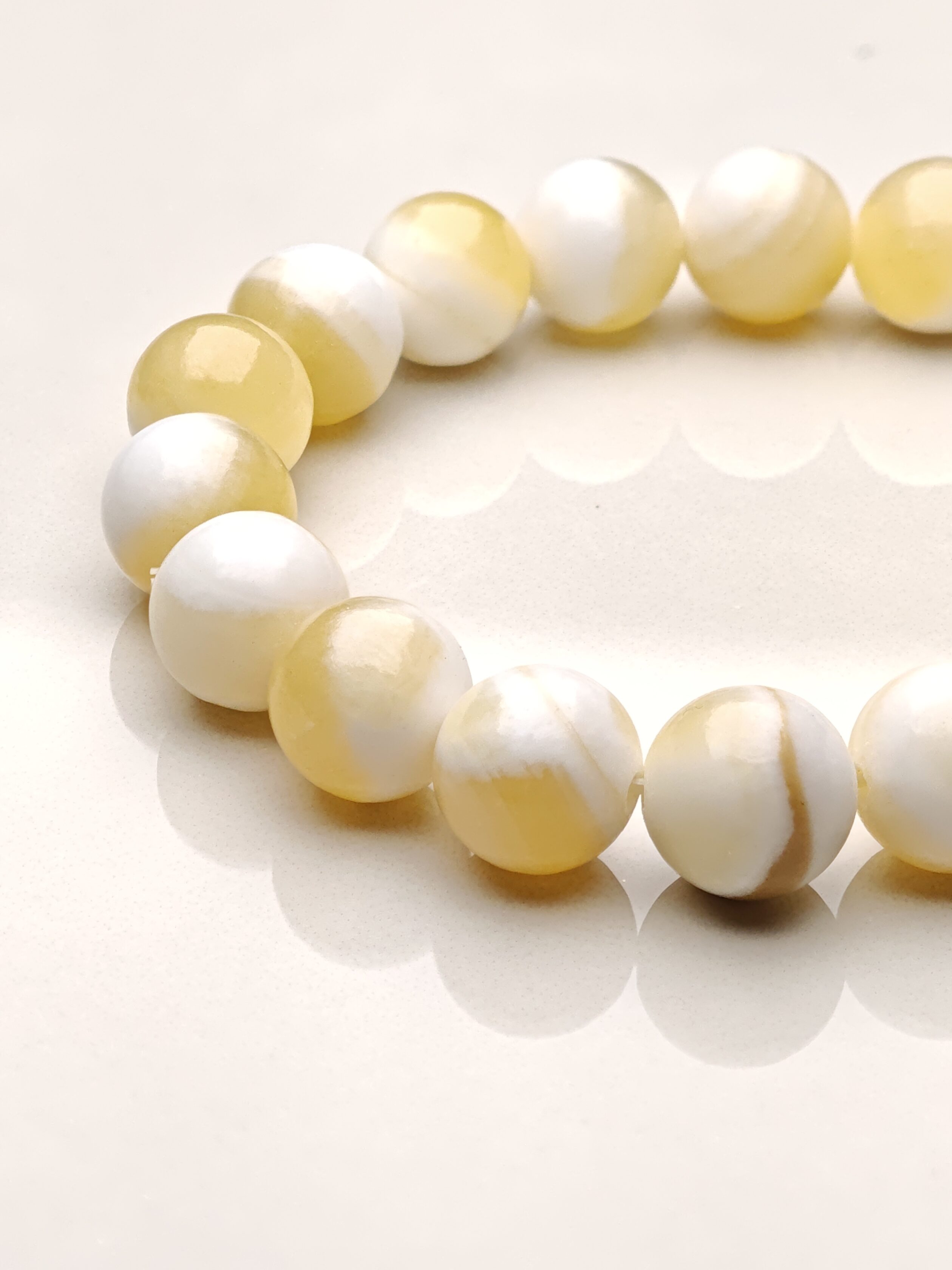 Desert Whisper – Creamy Yellow Jade Bracelet by ImperfectRealm