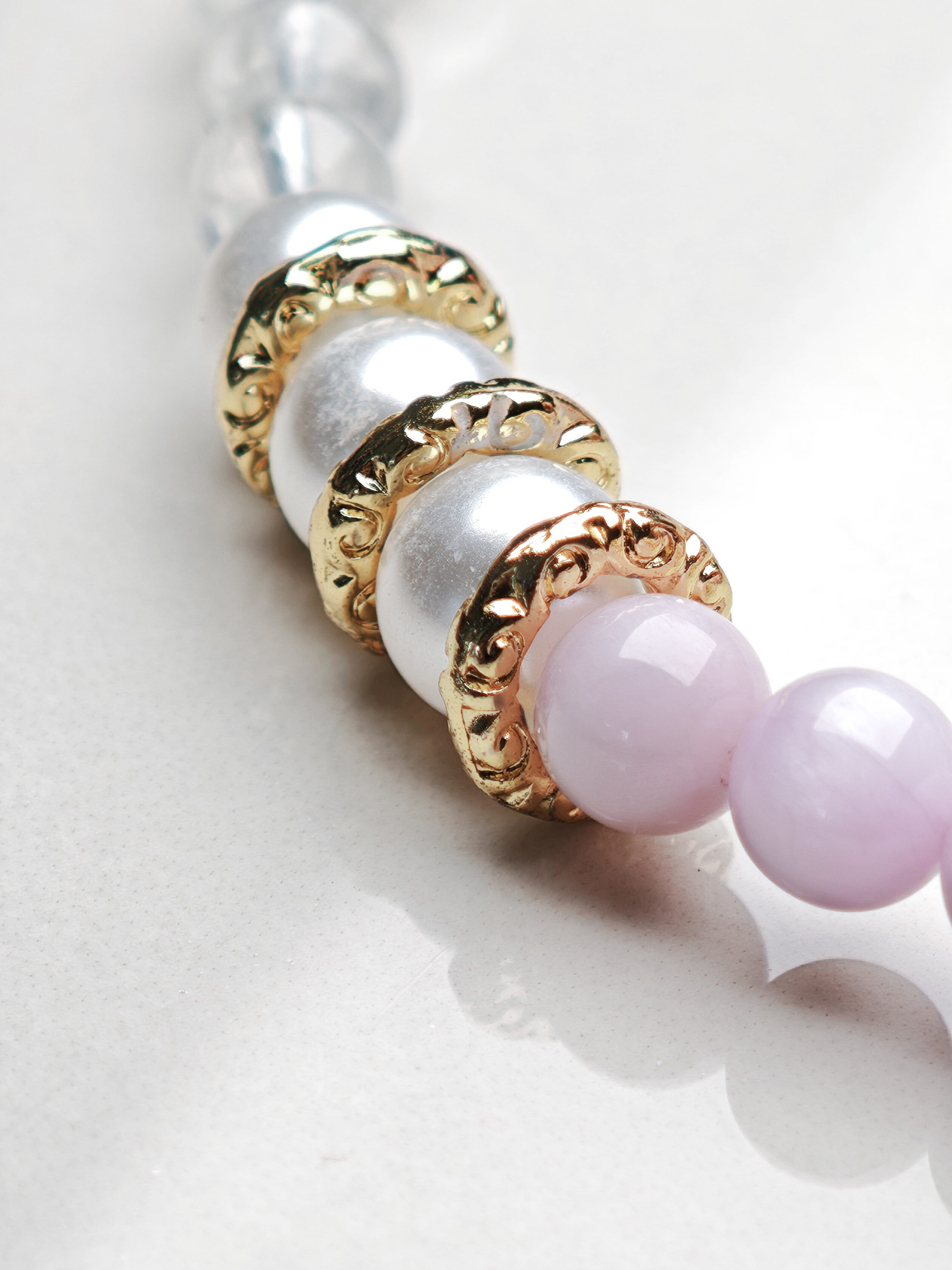 Lemon Veil – Kunzite, Clear Quartz & Lemon Jade Bracelet – alternate view 5 by ImperfectRealm