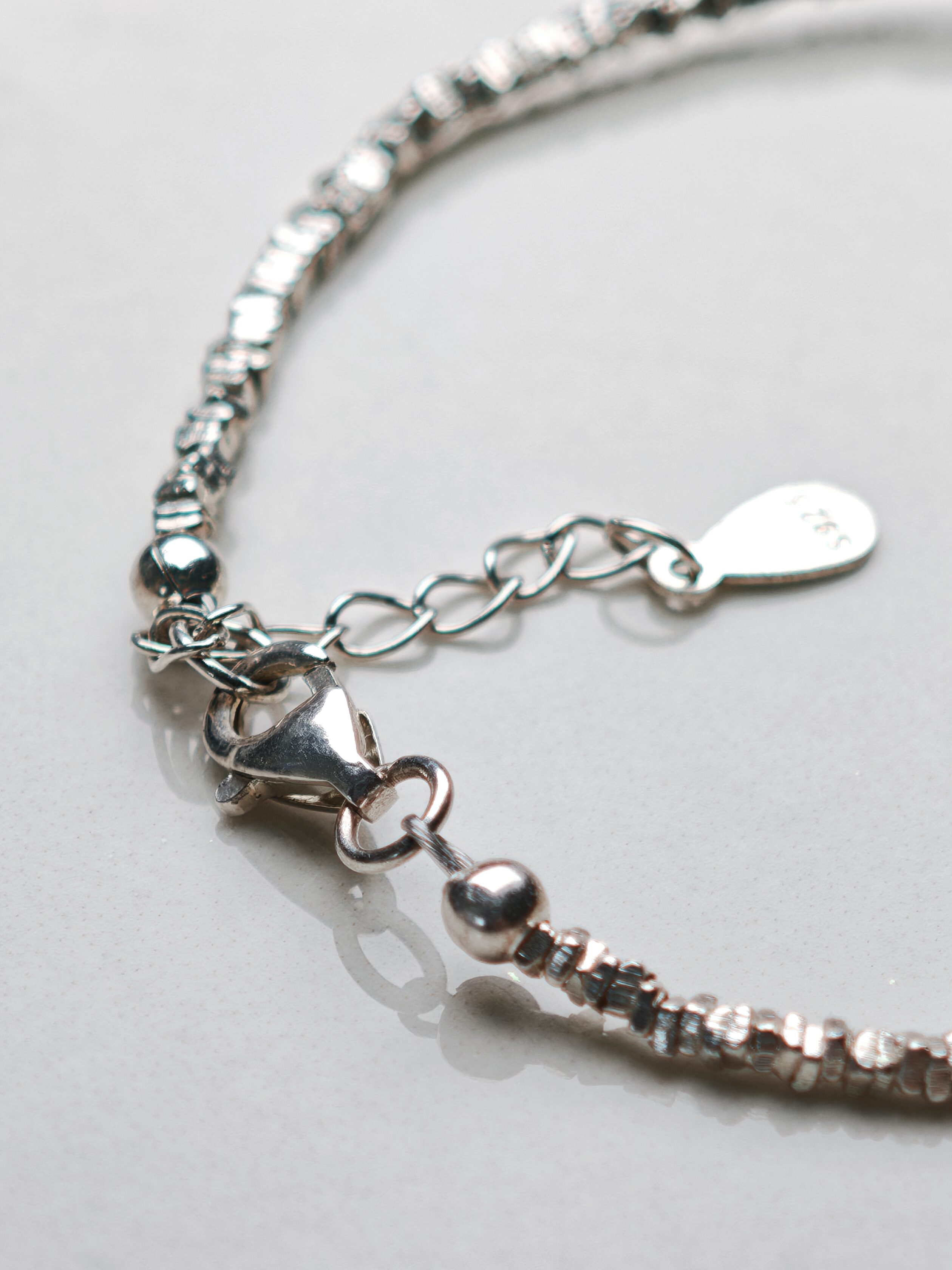 Silver Glow Pearl – Single Strand Bracelet – alternate view 2 by ImperfectRealm