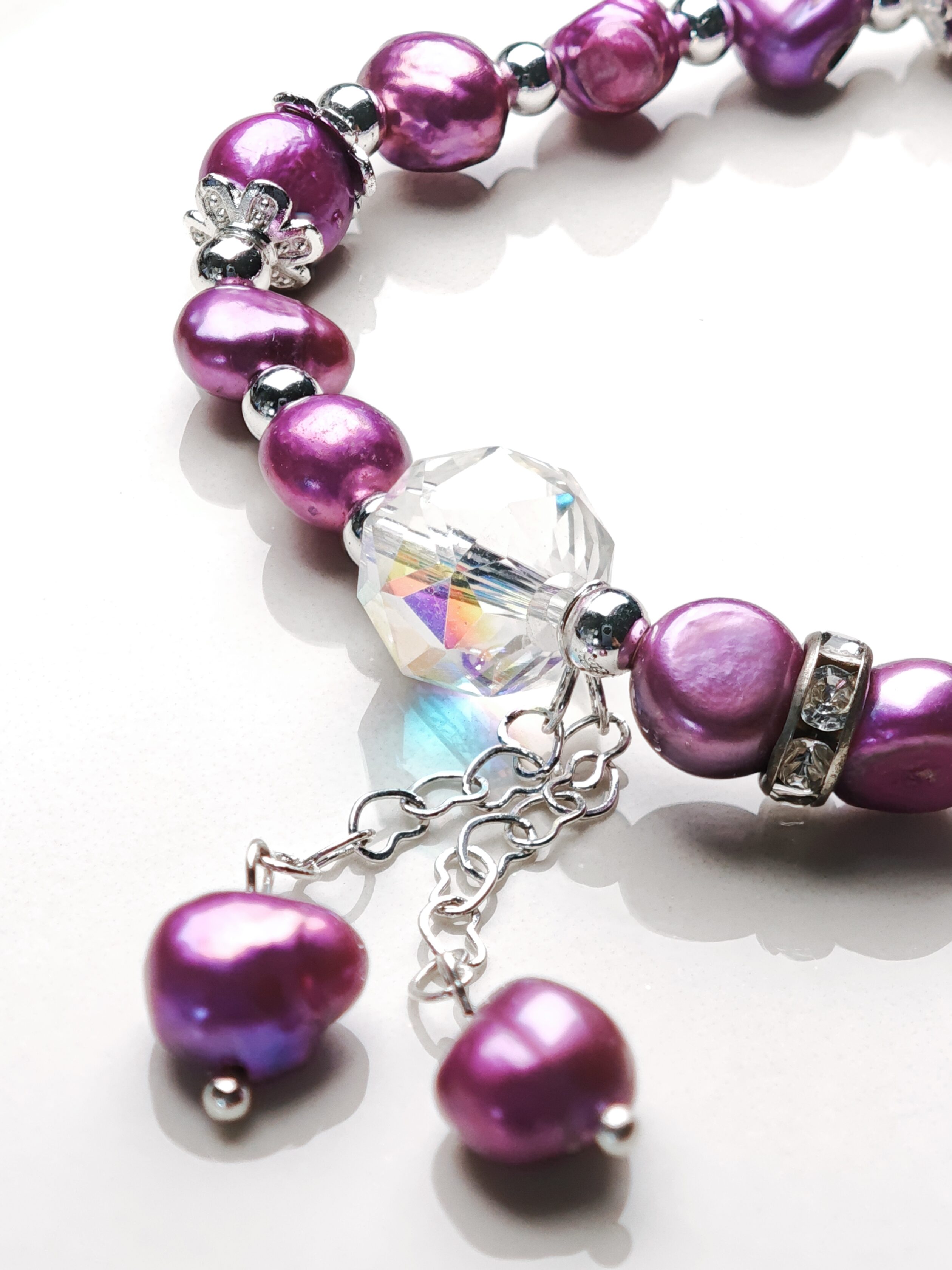 Rosé Glow – Pink Pearl Bracelet by ImperfectRealm