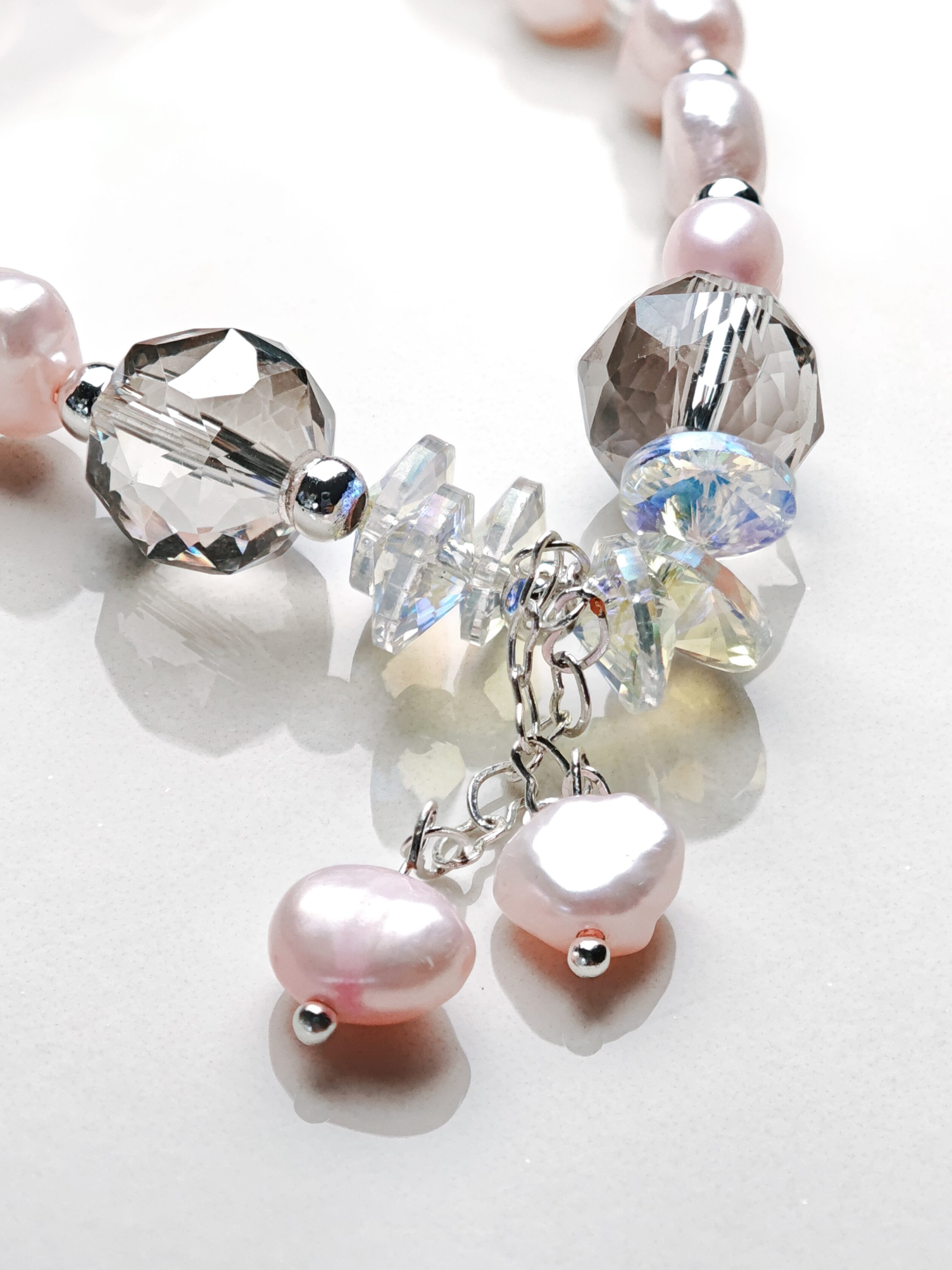 Blush Petals – Pink Coin Pearl Bracelet by ImperfectRealm