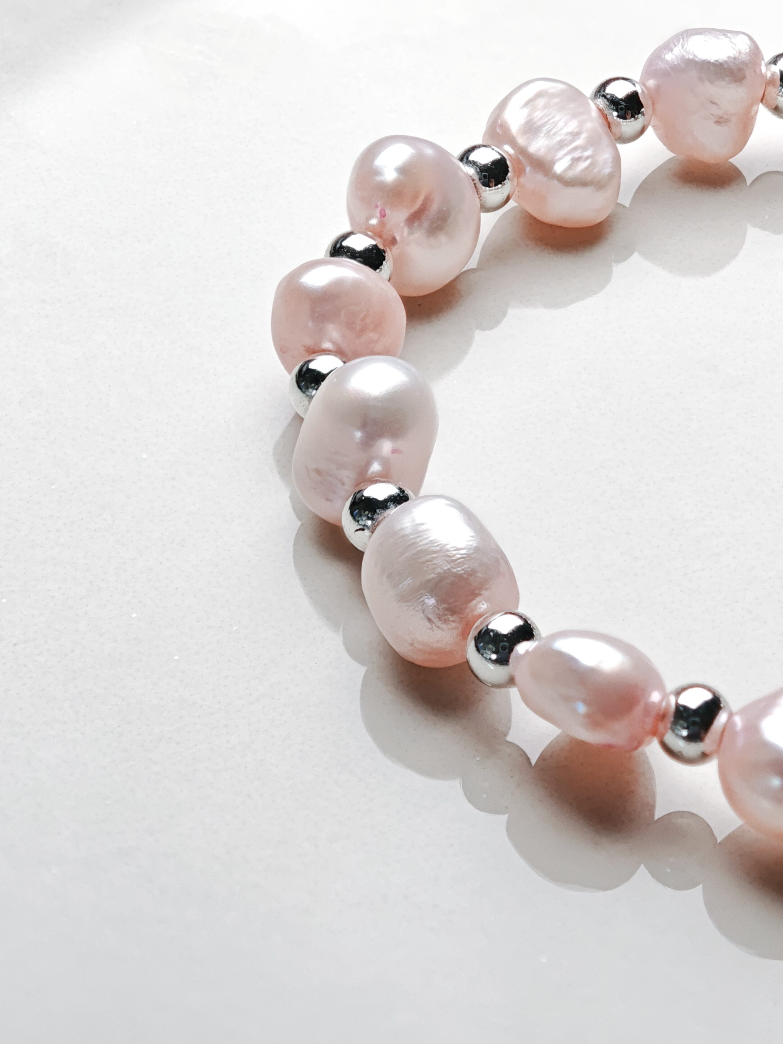 Blush Petals – Pink Coin Pearl Bracelet – alternate view 2 by ImperfectRealm