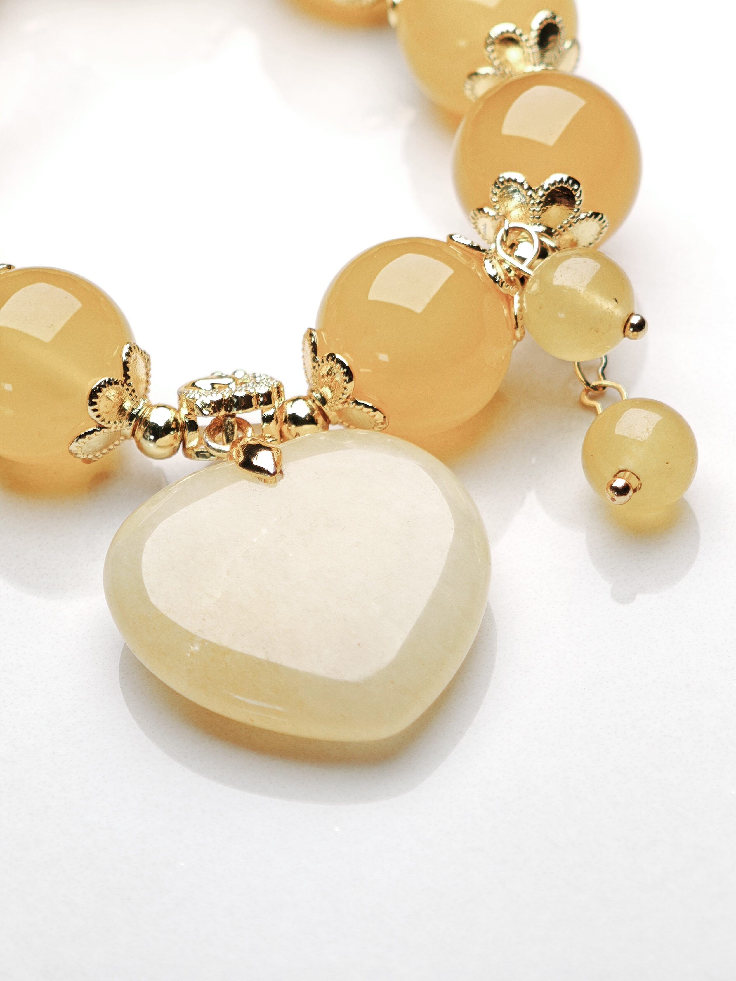 Golden Honeyheart – Yellow Agate Charm Bracelet – alternate view 3 by ImperfectRealm