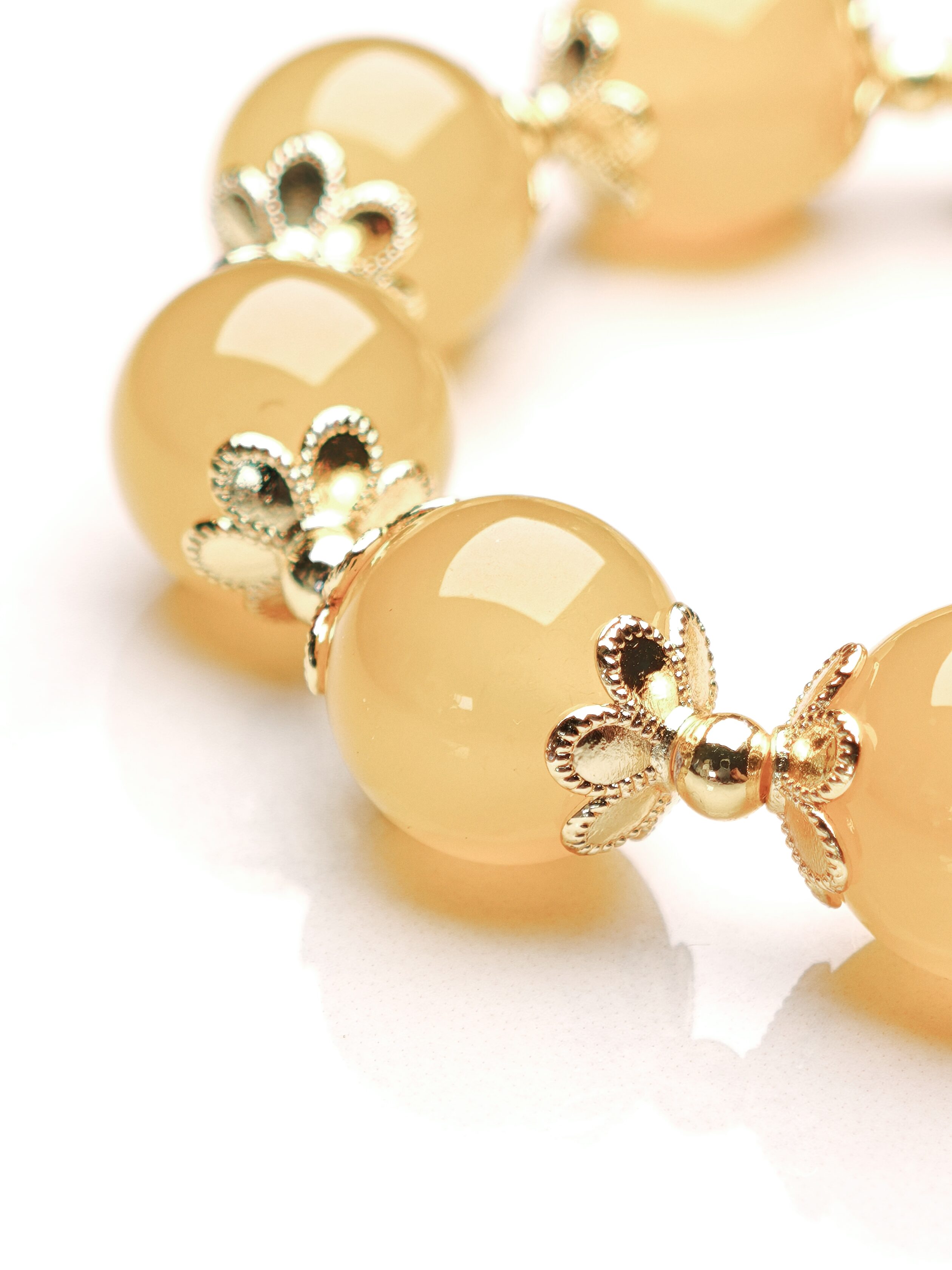 Golden Honeyheart – Yellow Agate Charm Bracelet – alternate view 2 by ImperfectRealm