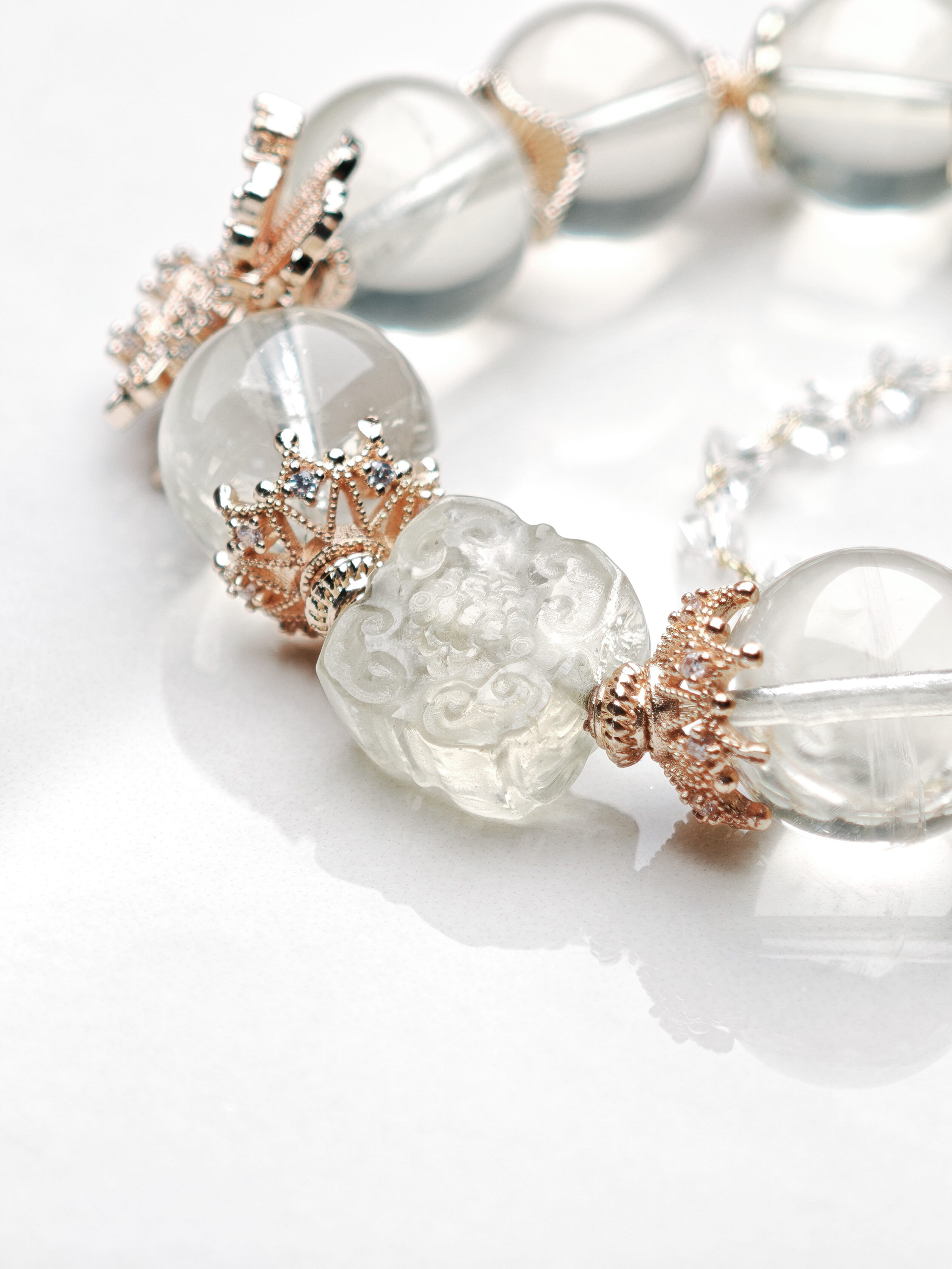 Hebe's Light – Lemon Quartz & Lavender Amethyst Bloom Bracelet – alternate view 5 by ImperfectRealm