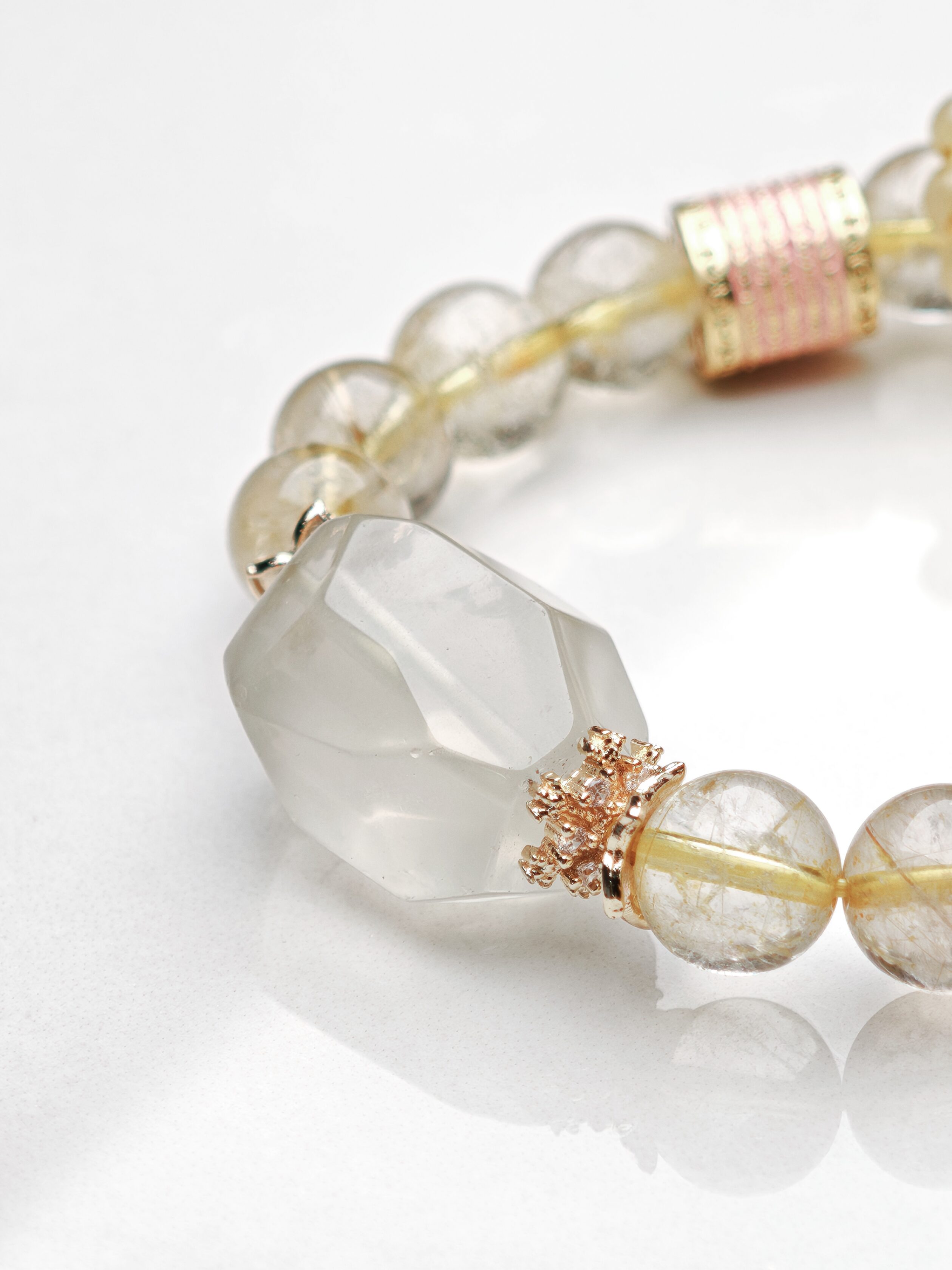 Golden Whisper – Rutilated Quartz Bracelet – alternate view 2 by ImperfectRealm