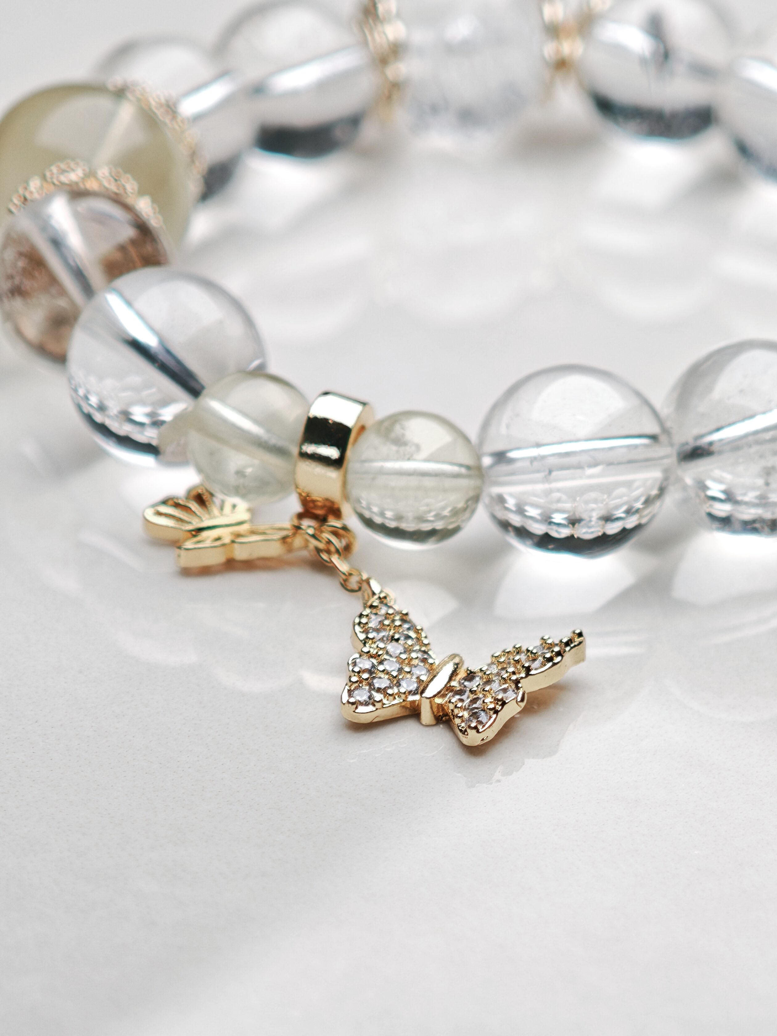 Sunlit Whisper – White Crystal & Lemon Quartz Bracelet – alternate view 5 by ImperfectRealm