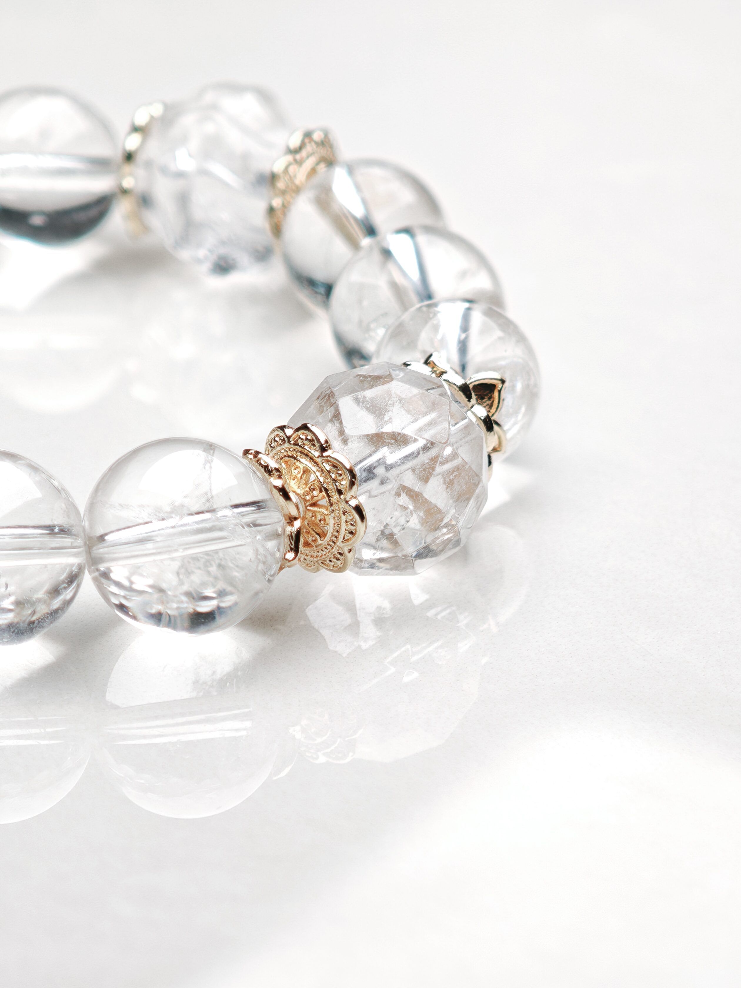 Sunlit Whisper – White Crystal & Lemon Quartz Bracelet – alternate view 4 by ImperfectRealm