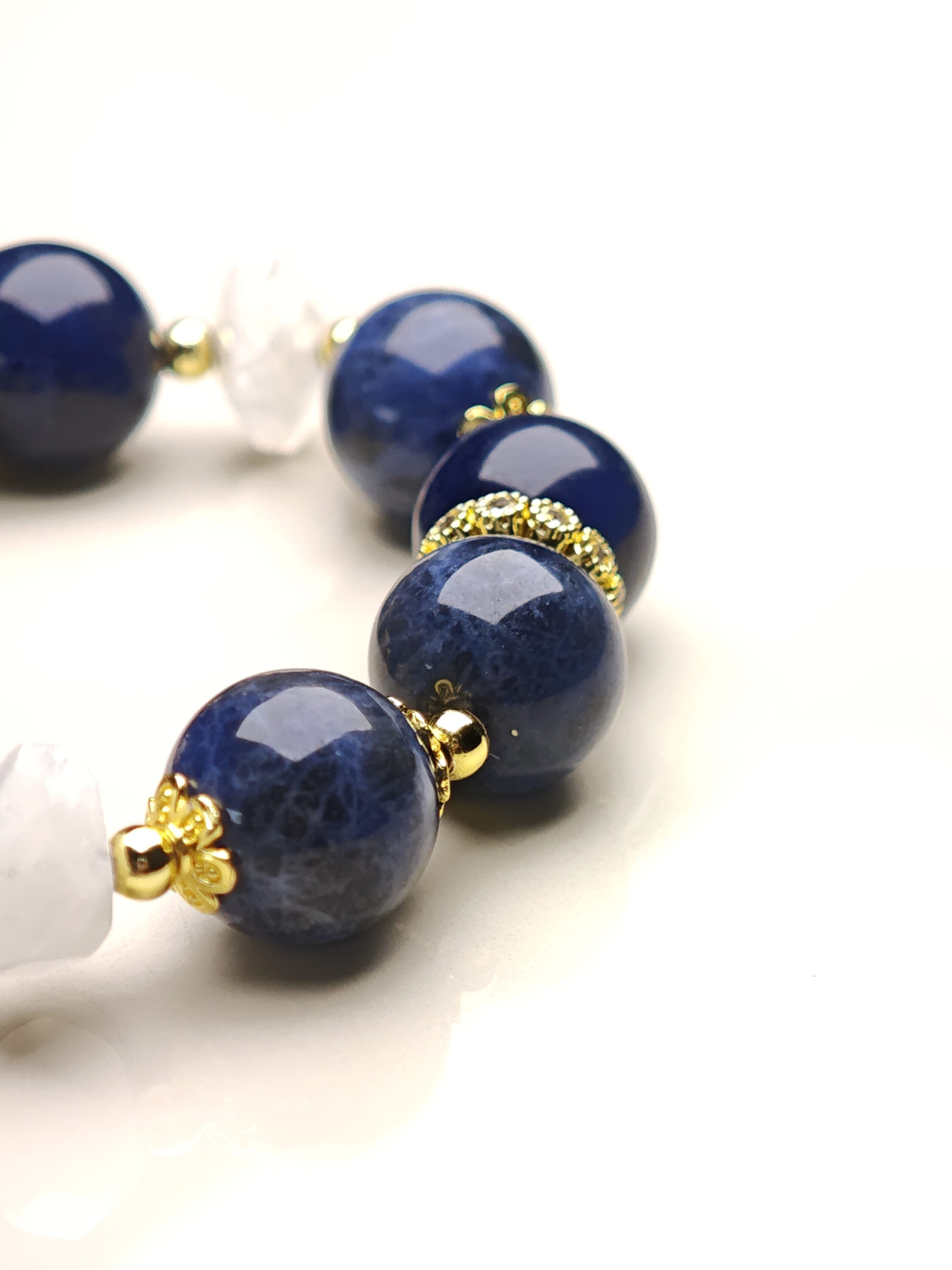 Midnight Heart – Sodalite & Black Obsidian Bracelet – alternate view 4 by ImperfectRealm