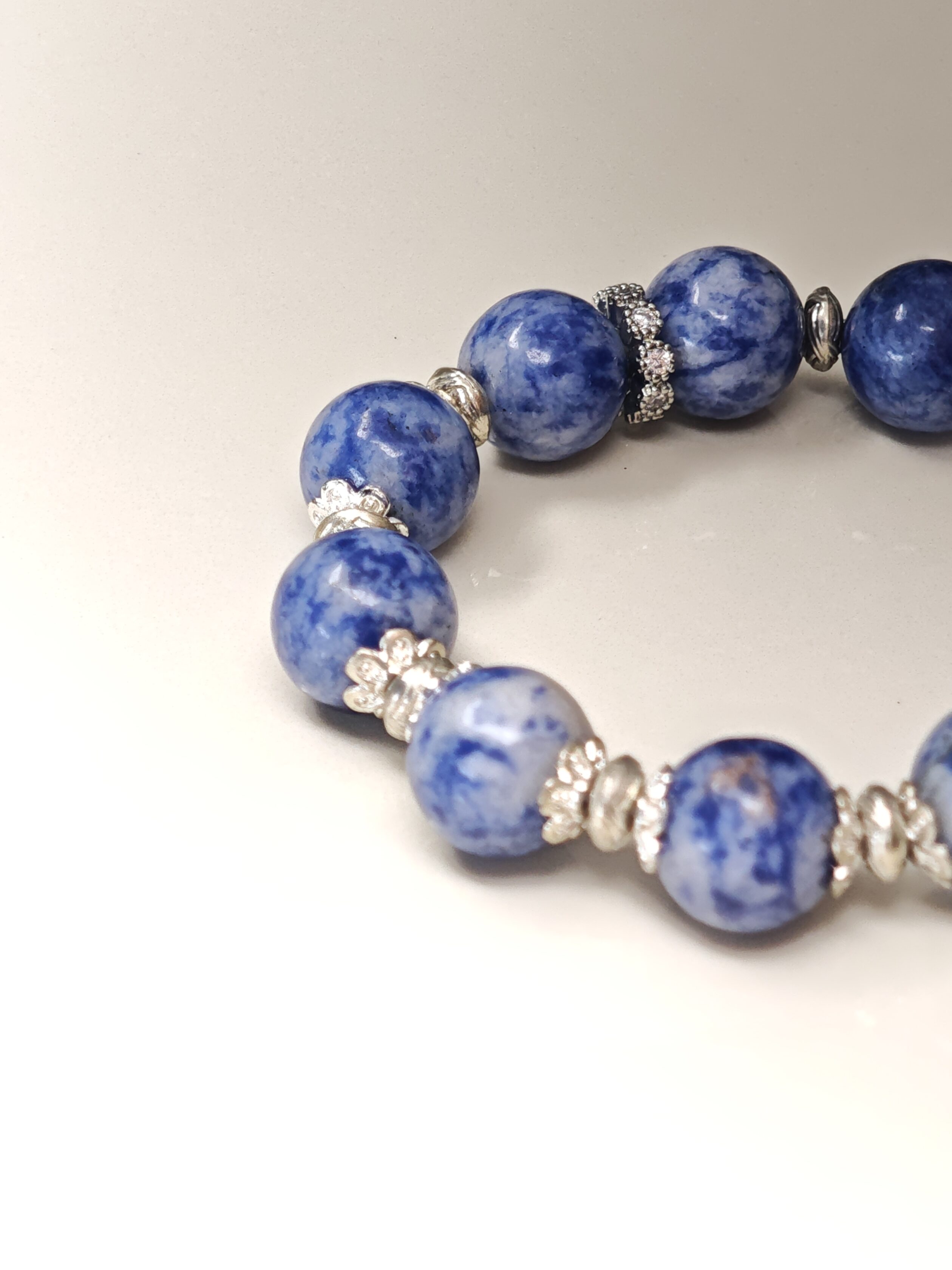 Butterfly Blessing – Sodalite & Amethyst Pixiu Bracelet – alternate view 2 by ImperfectRealm