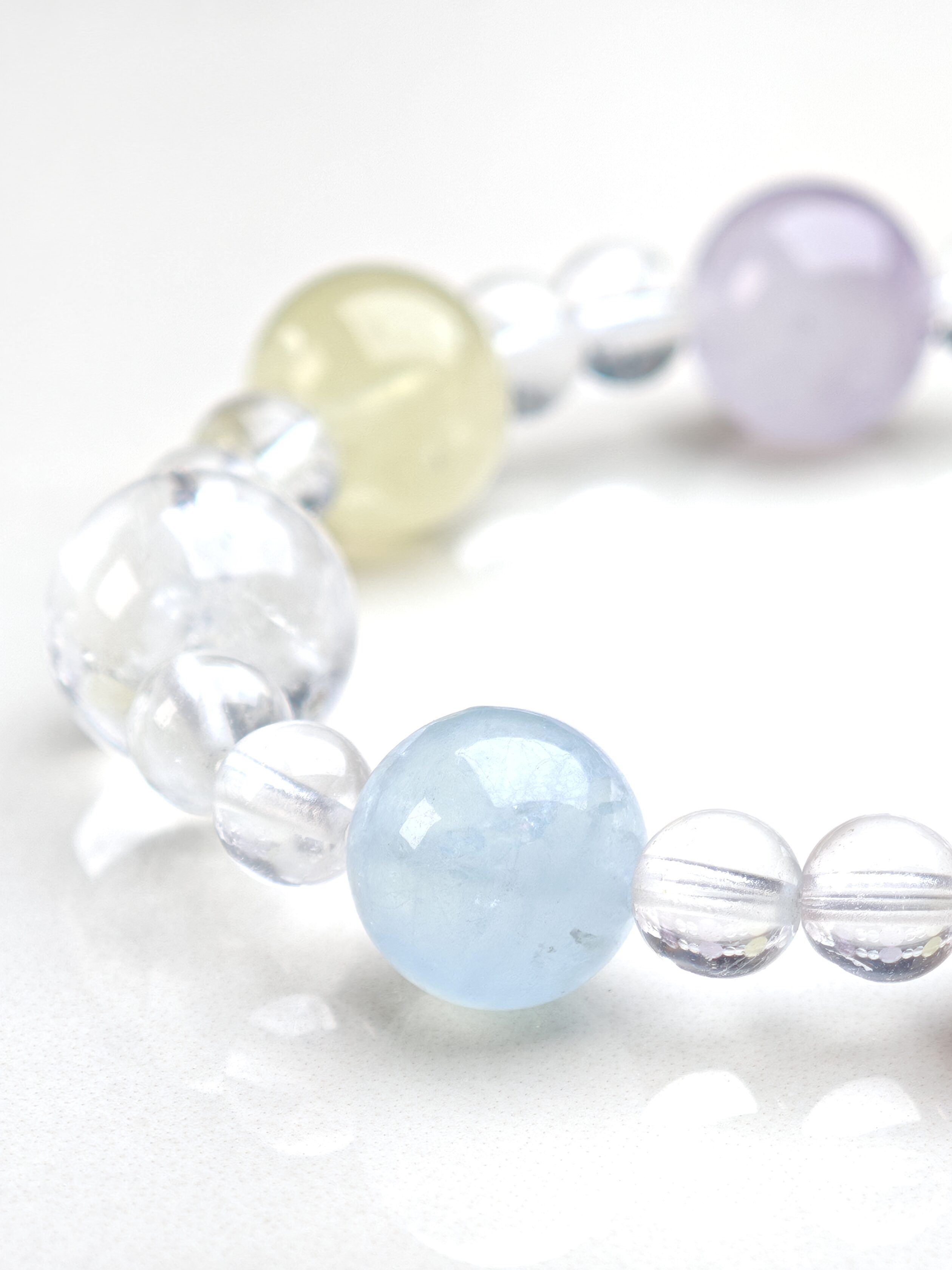 Rainbow Harmony – Multi-Gemstone & Clear Quartz Bracelet – alternate view 5 by ImperfectRealm