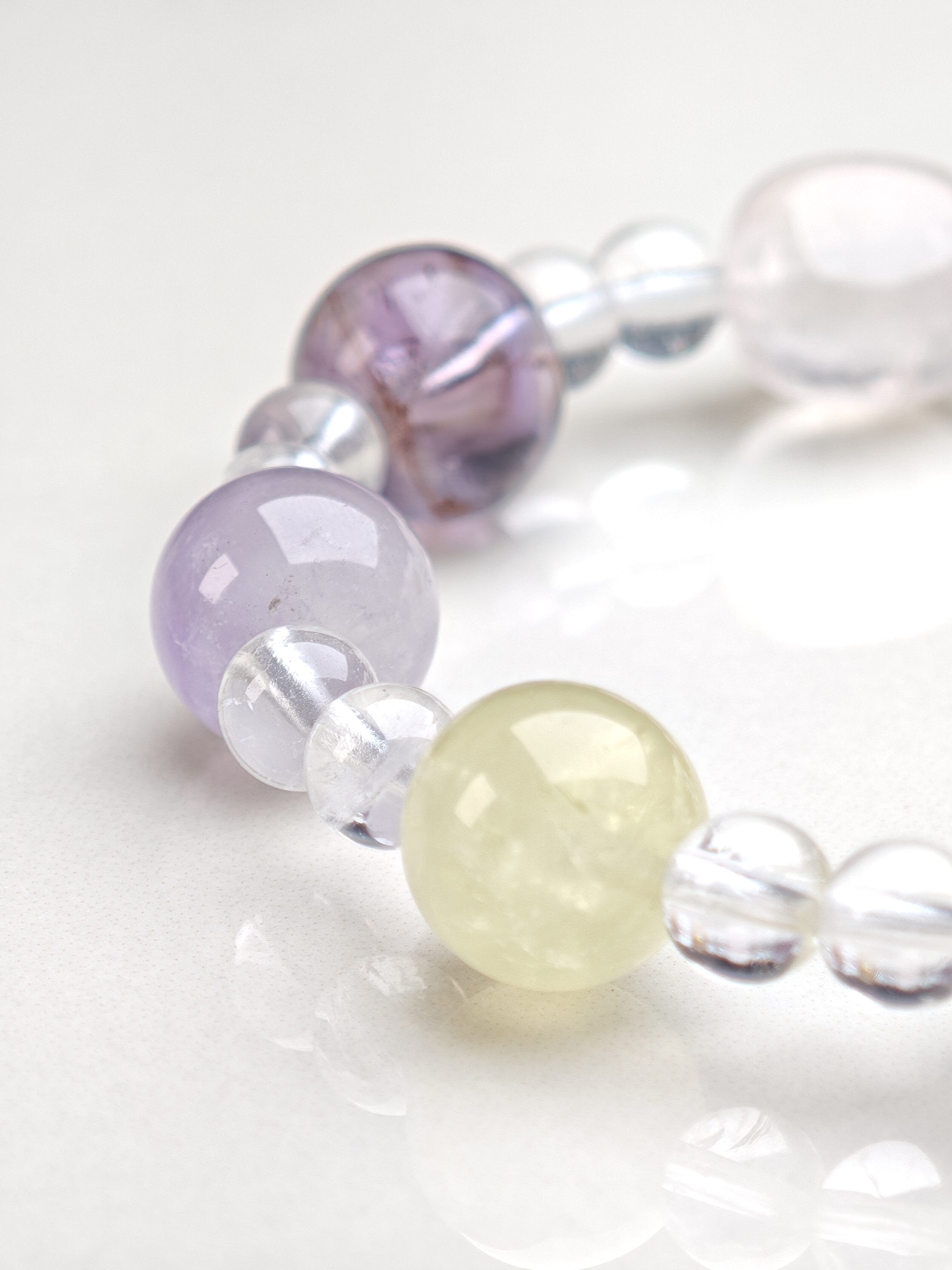 Rainbow Harmony – Multi-Gemstone & Clear Quartz Bracelet – alternate view 6 by ImperfectRealm