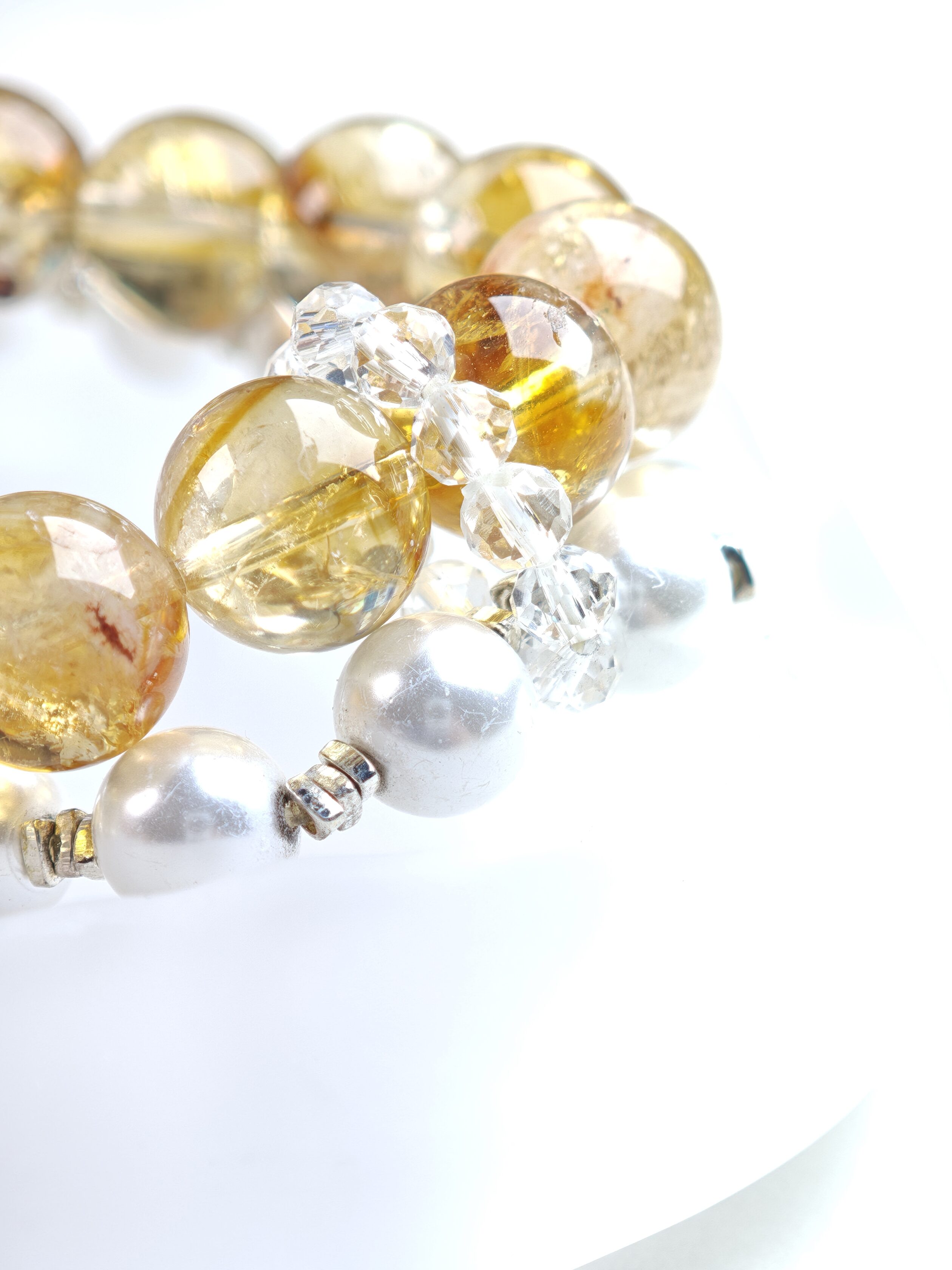 Hathor – Yellow Rutilated Quartz Bracelet – alternate view 2 by ImperfectRealm