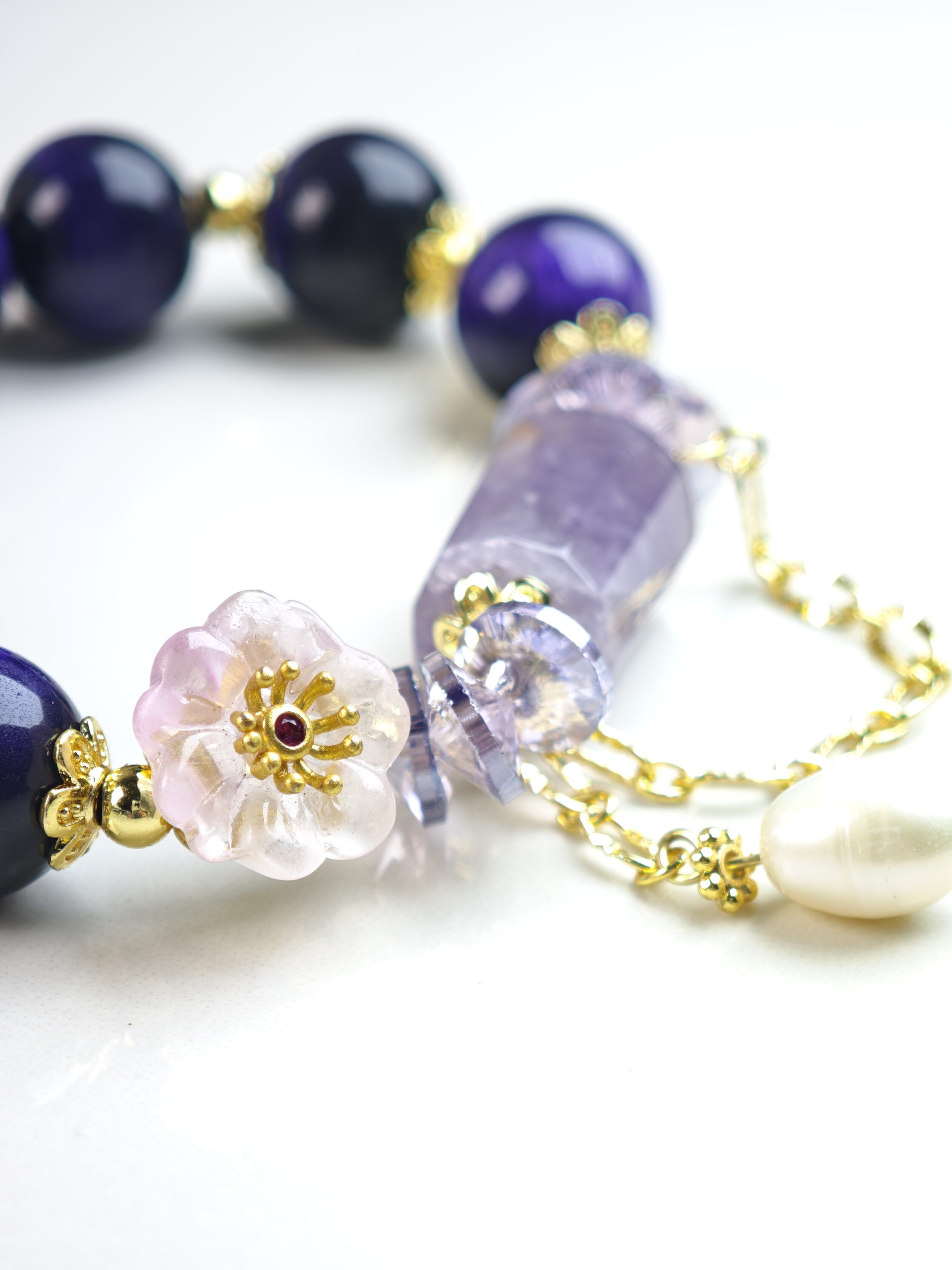 Regal Gleam – Purple Tiger’s Eye Bracelet – alternate view 4 by ImperfectRealm