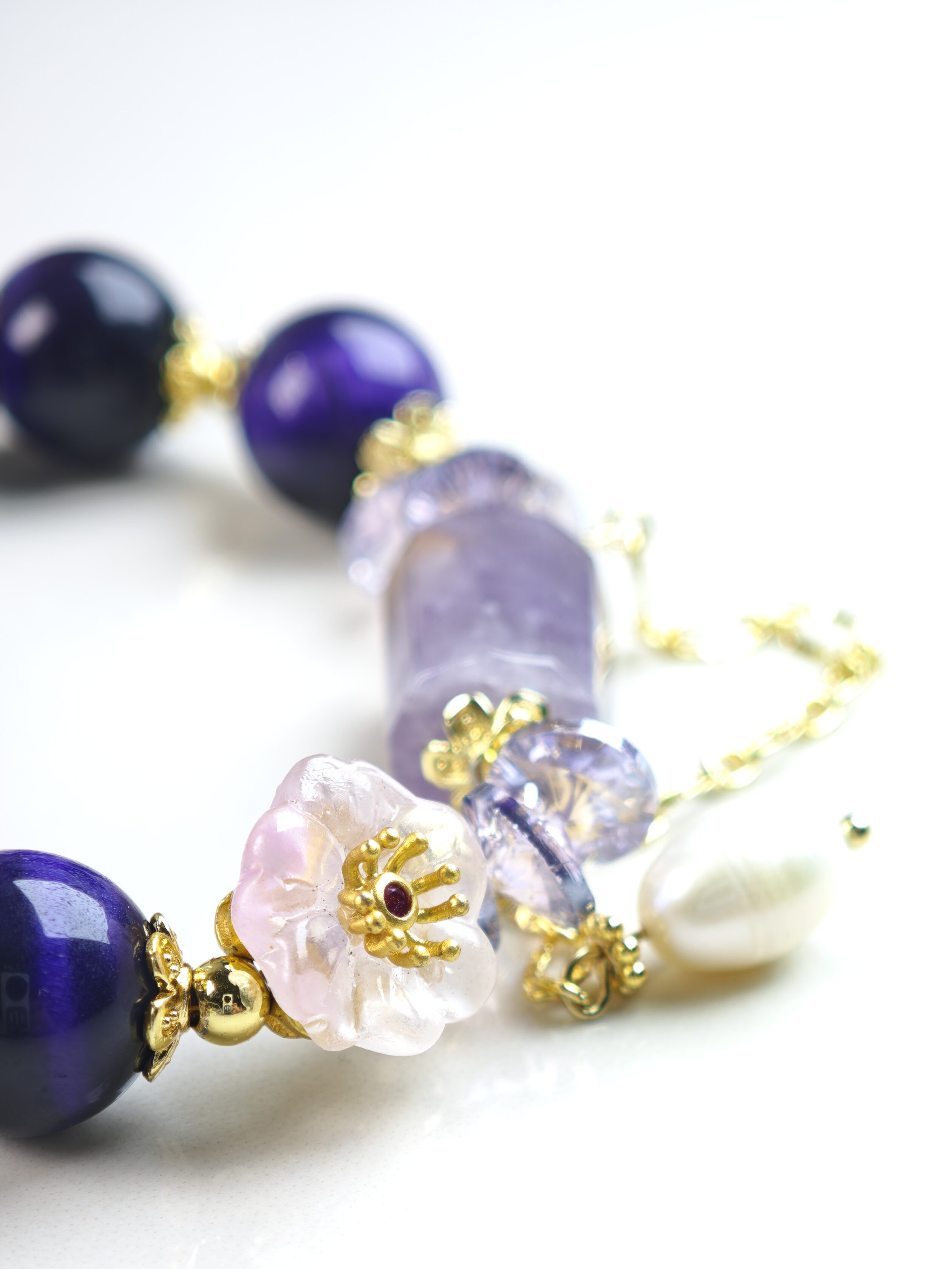 Regal Gleam – Purple Tiger’s Eye Bracelet – alternate view 5 by ImperfectRealm