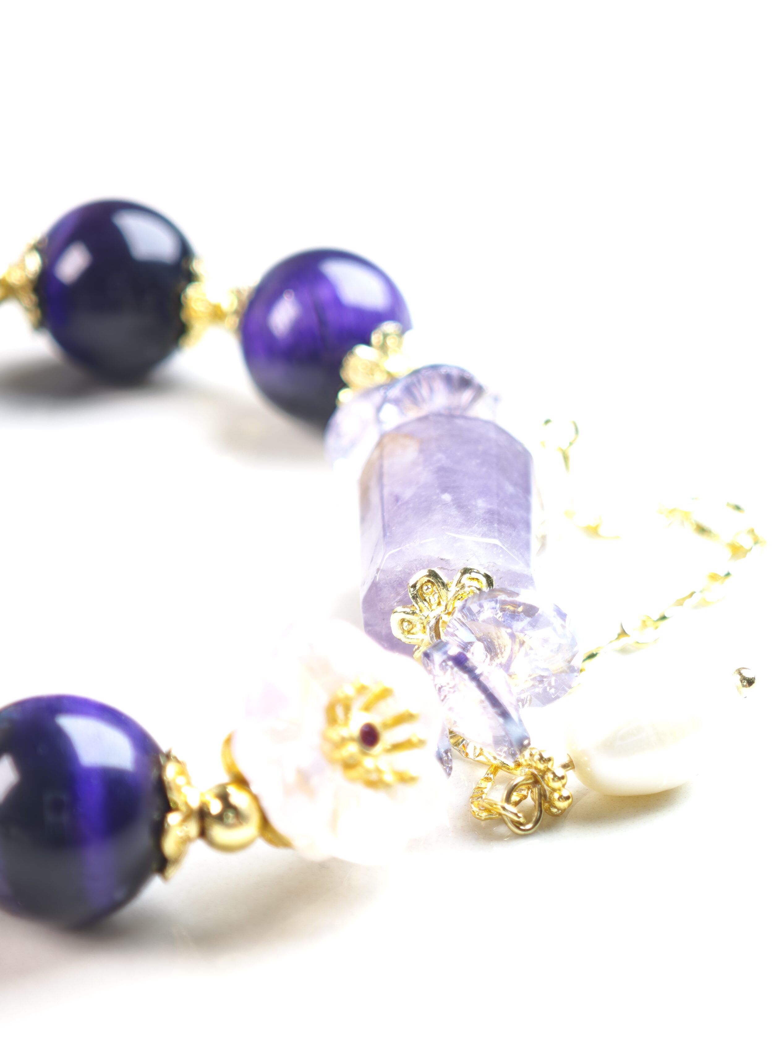Regal Gleam – Purple Tiger’s Eye Bracelet – alternate view 6 by ImperfectRealm